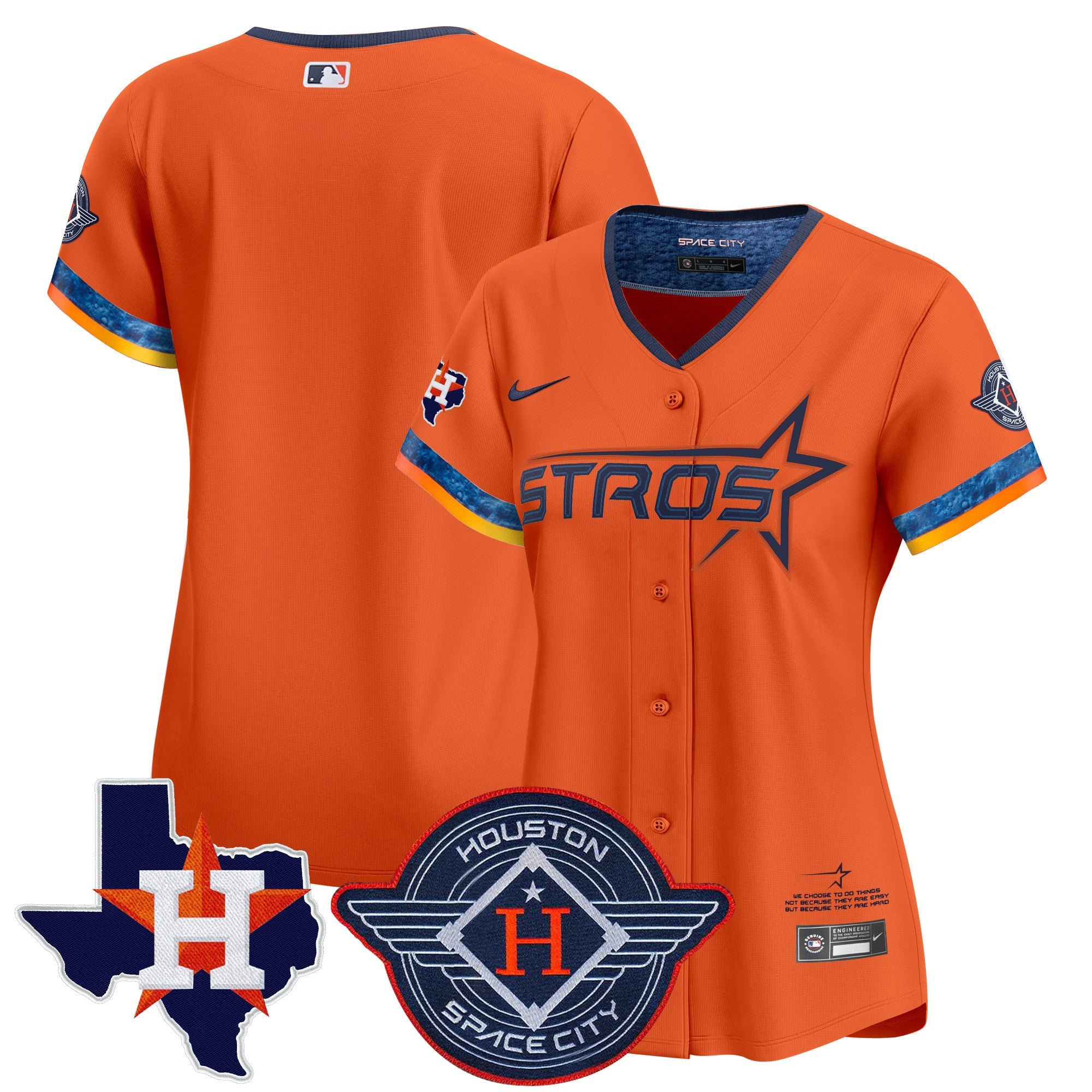 Women’s Houston 2025 City Connect Texas Patch Vapor Premier Limited Jersey