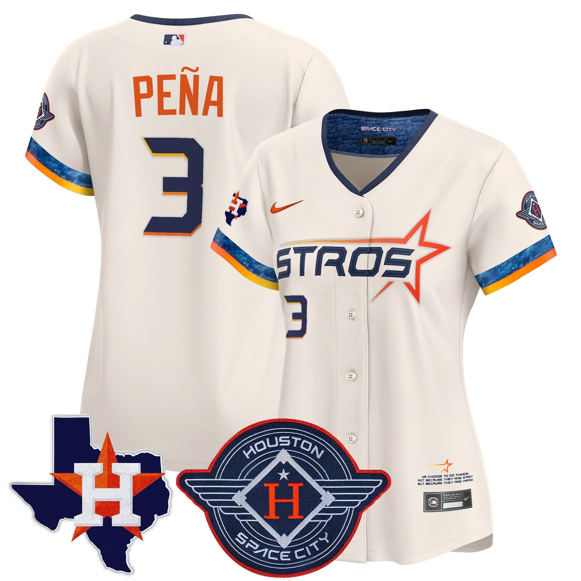 Women’s Houston 2025 City Connect Texas Patch Vapor Premier Limited Jersey