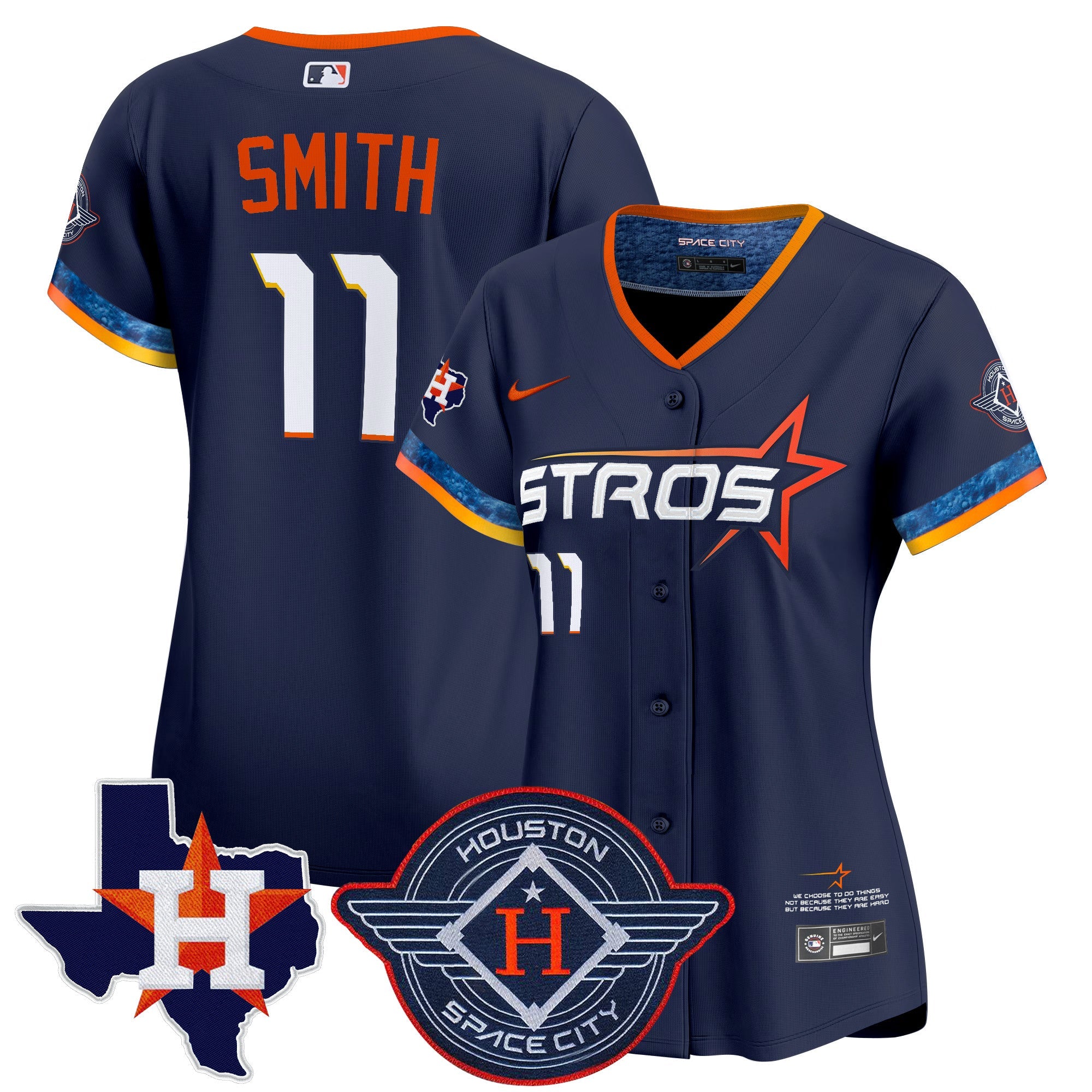 Women’s Houston 2025 City Connect Texas Patch Vapor Premier Limited Jersey