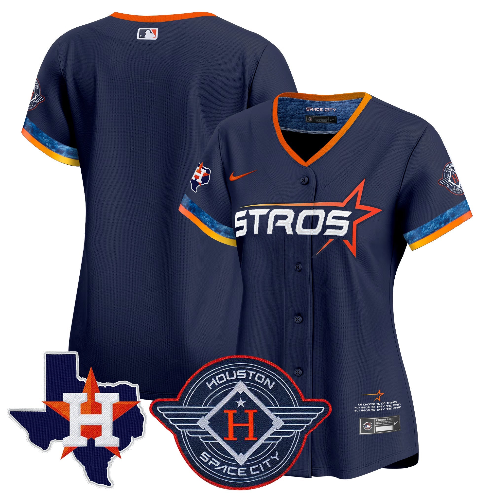 Women’s Houston 2025 City Connect Texas Patch Vapor Premier Limited Jersey