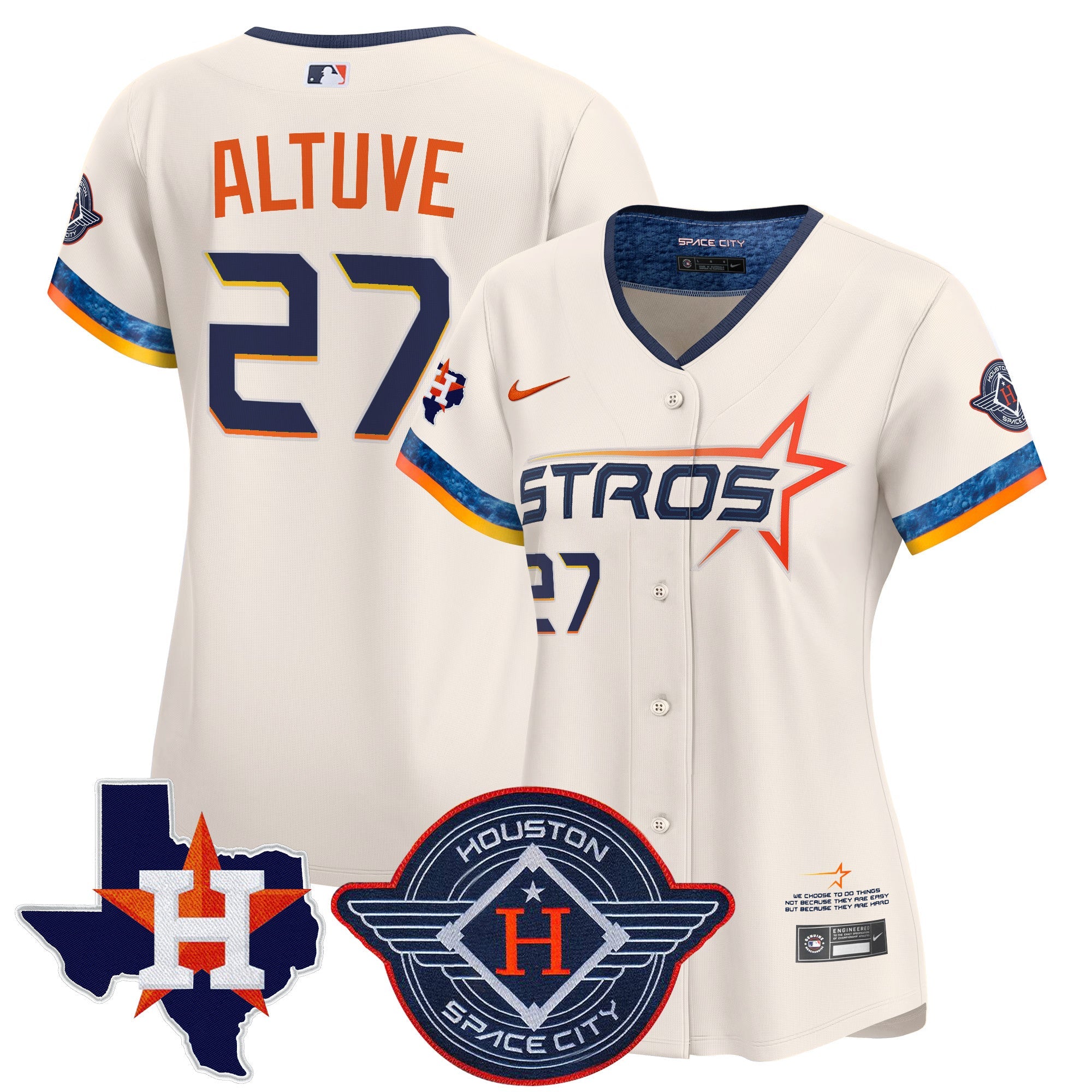 Women’s Houston 2025 City Connect Texas Patch Vapor Premier Limited Jersey