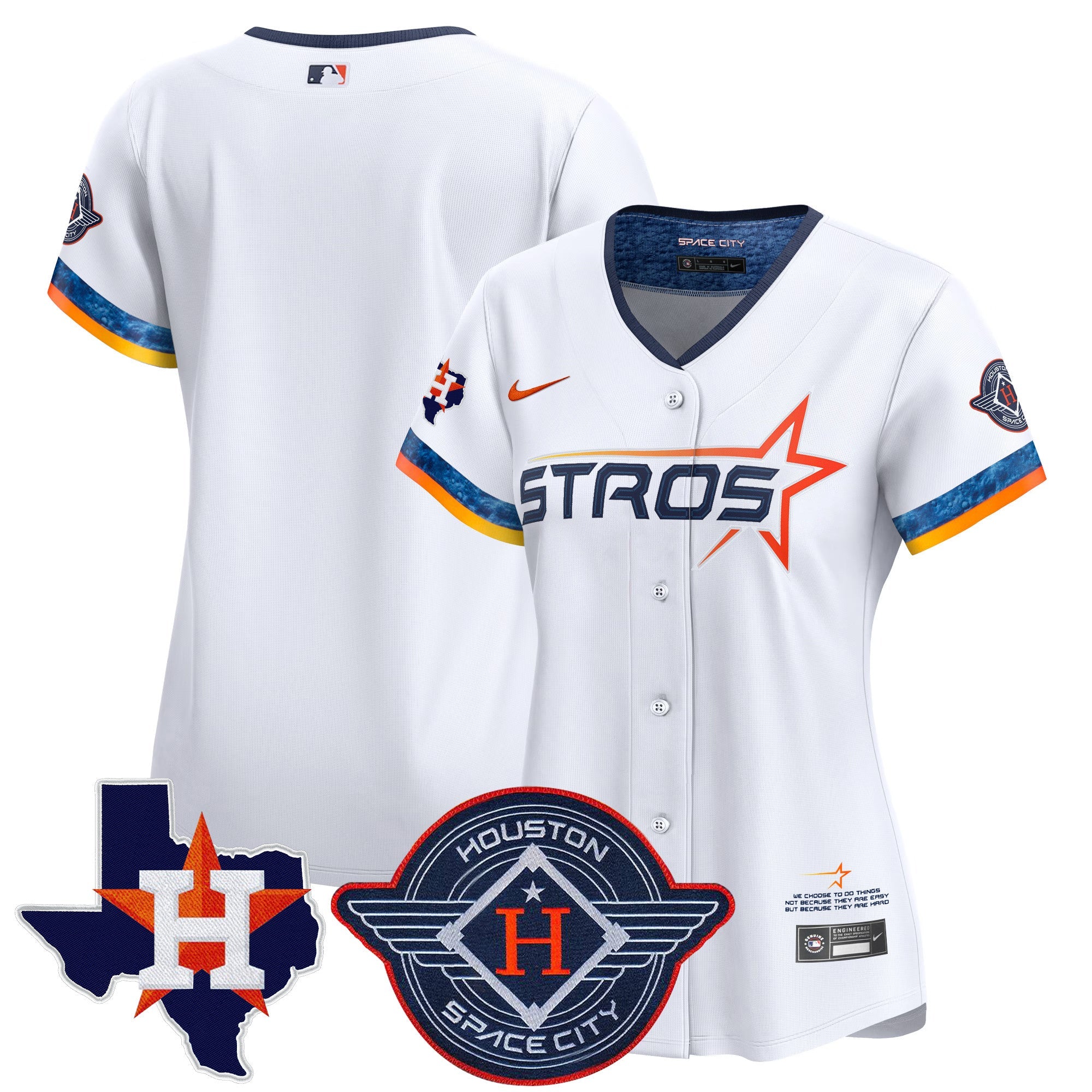 Women’s Houston 2025 City Connect Texas Patch Vapor Premier Limited Jersey
