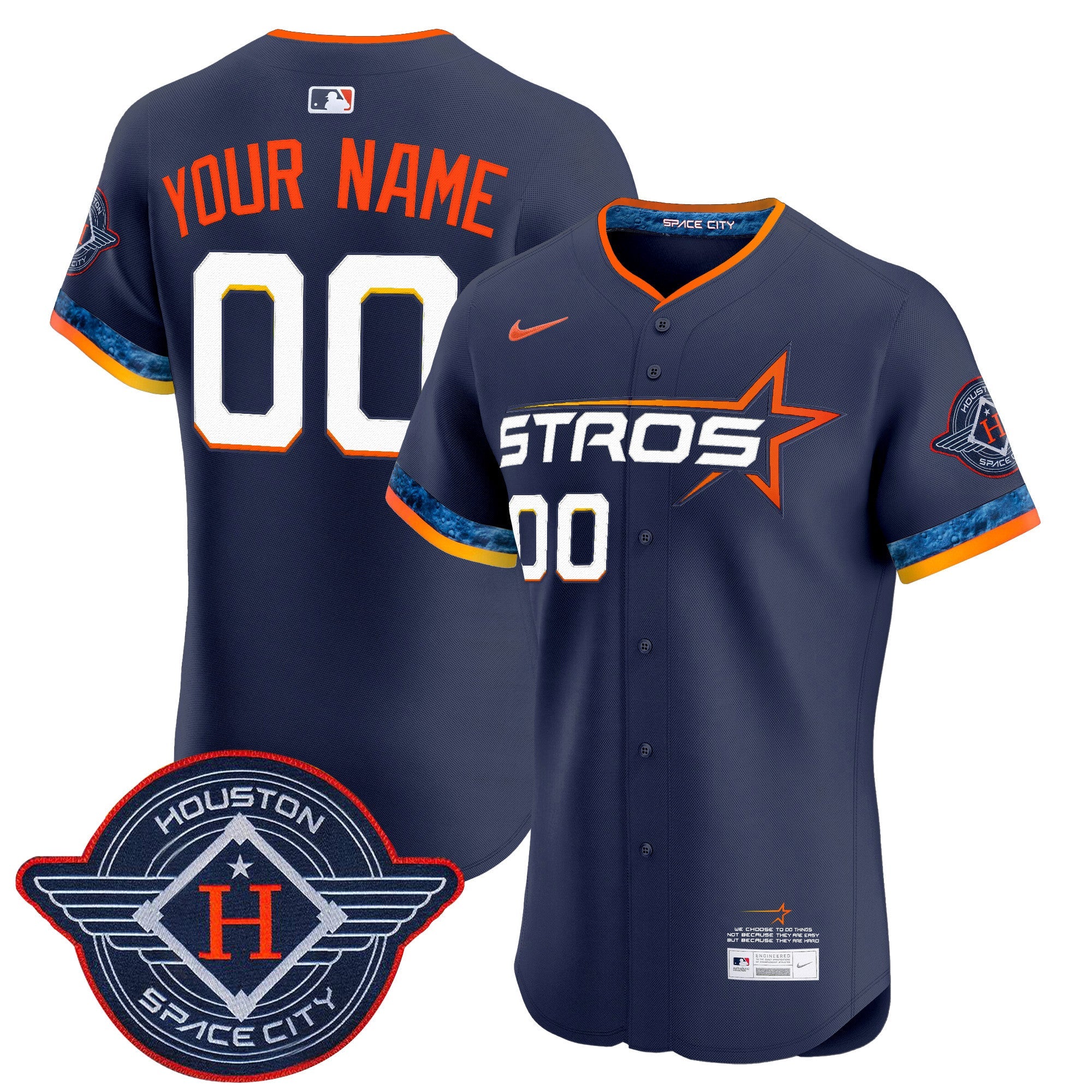 Houston 2025 City Connect Vapor Premier Elite Custom Jersey
