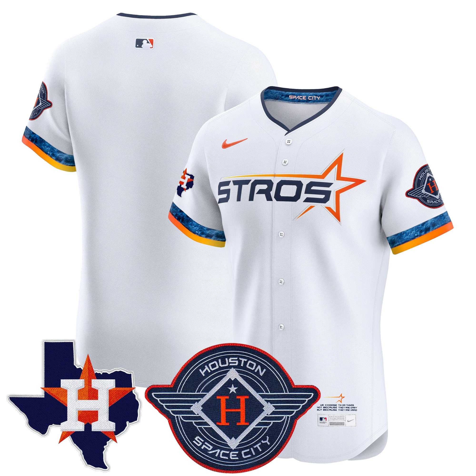 Men’s Houston 2025 City Connect Texas Patch Vapor Premier Elite Jersey