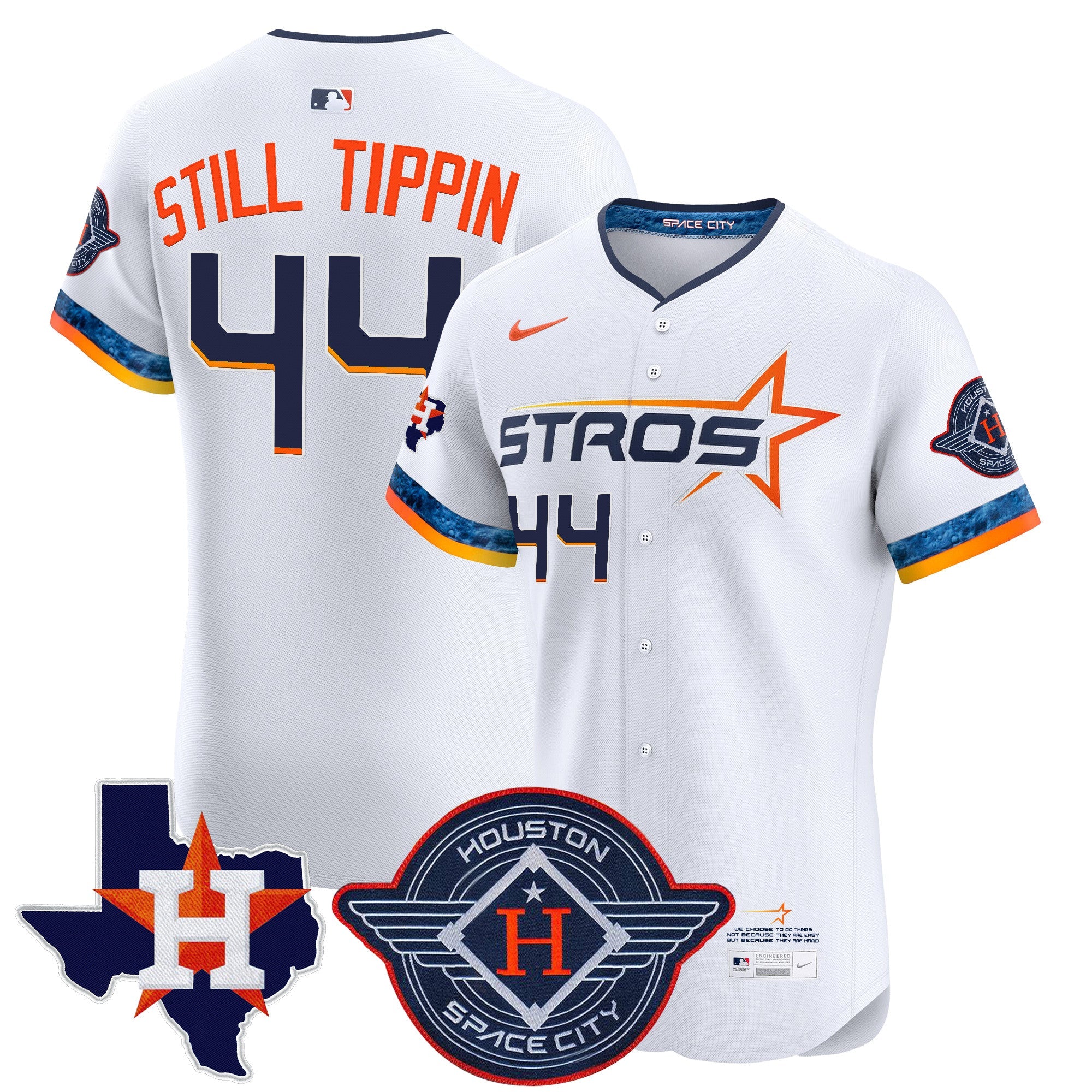 Men’s Houston 2025 City Connect Texas Patch Vapor Premier Elite Jersey