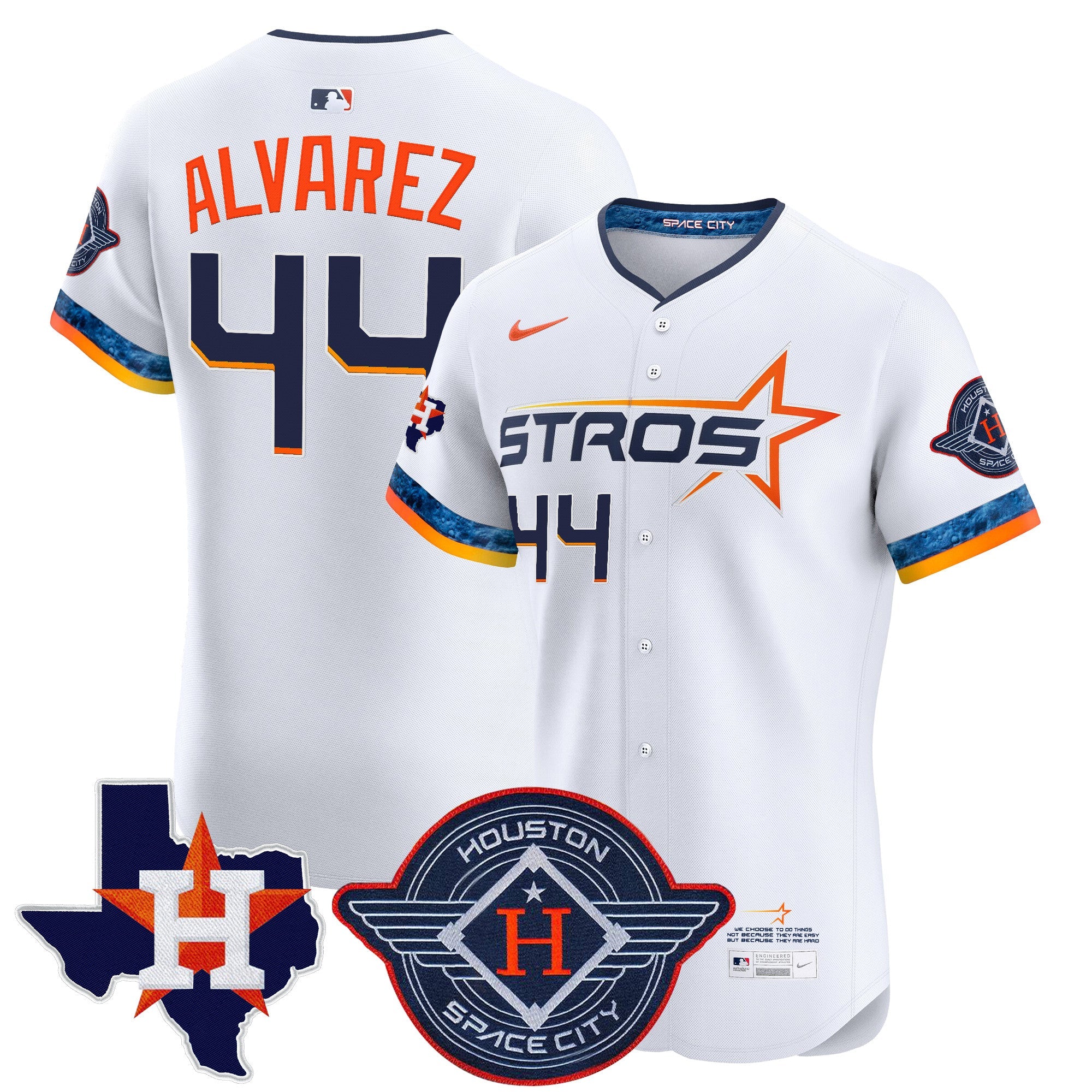 Men’s Houston 2025 City Connect Texas Patch Vapor Premier Elite Jersey