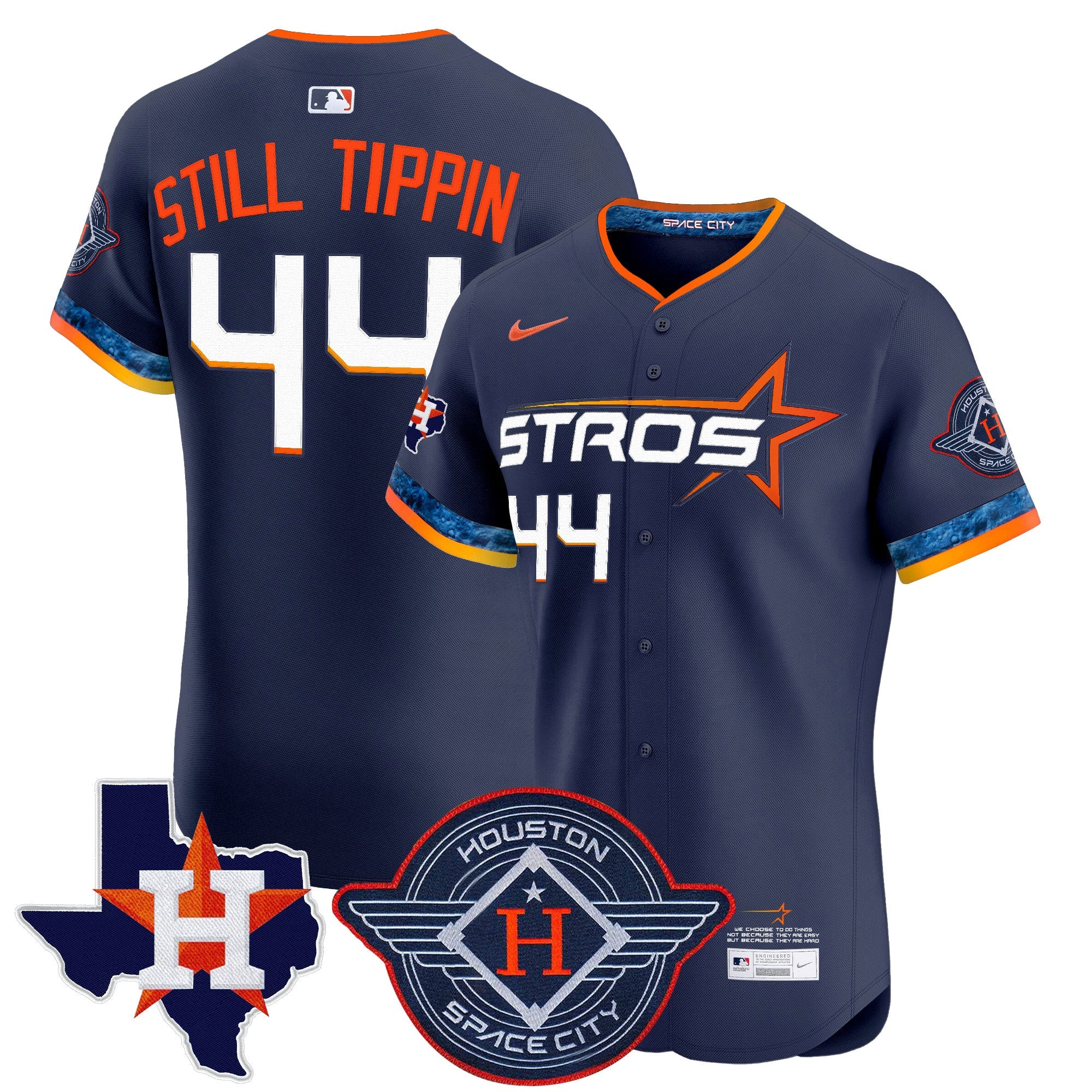 Men’s Houston 2025 City Connect Texas Patch Vapor Premier Elite Jersey
