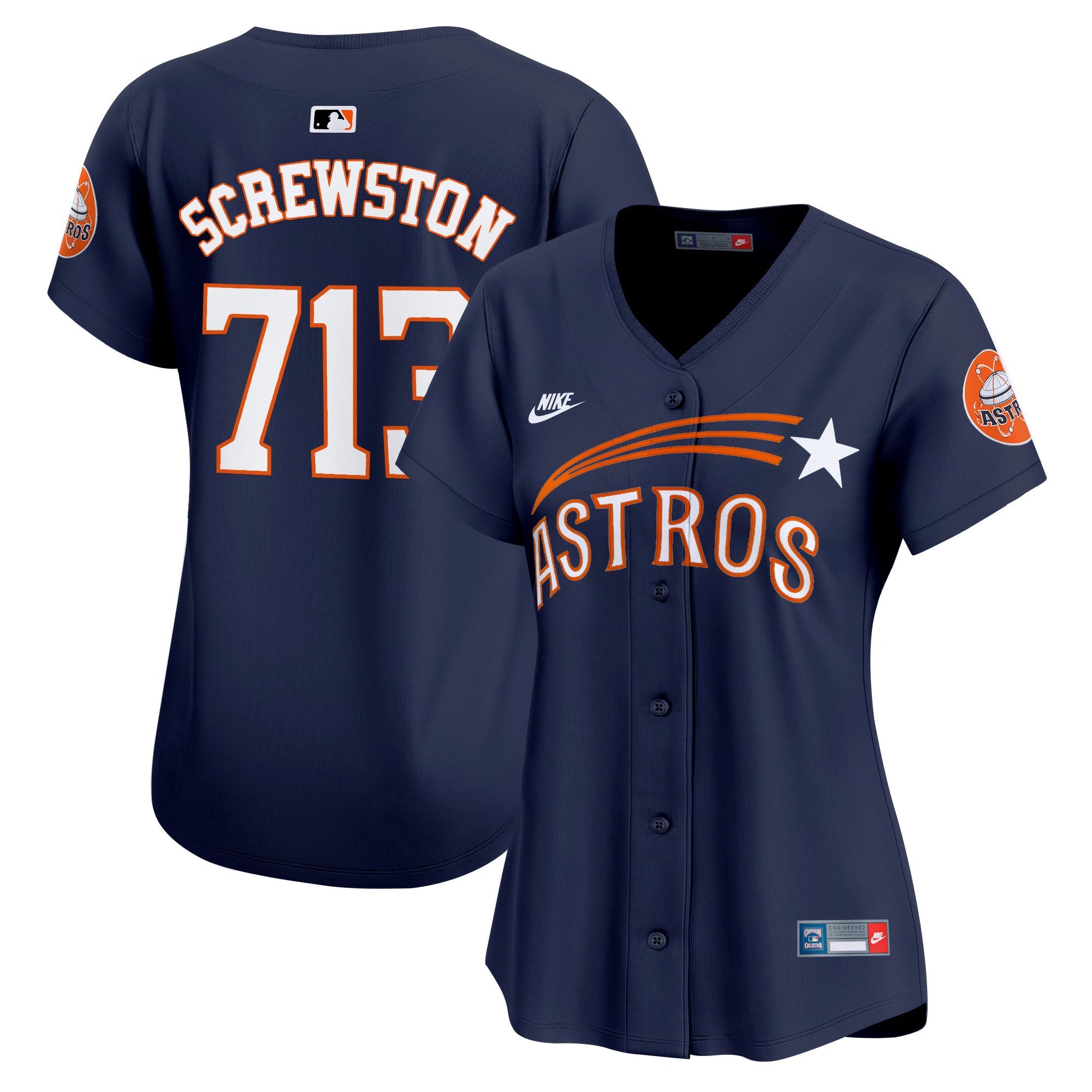 Women’s Houston Throwback Cooperstown Vapor Premier Limited Jersey