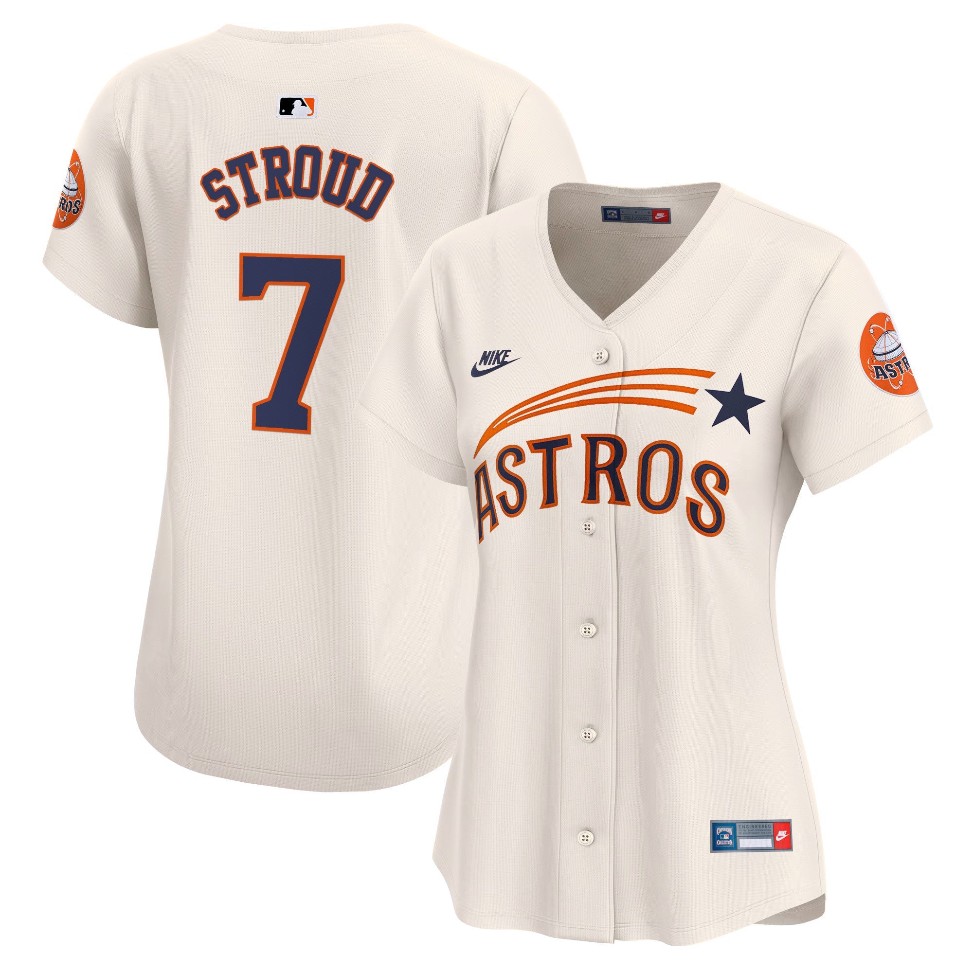 Women’s Houston Throwback Cooperstown Vapor Premier Limited Jersey