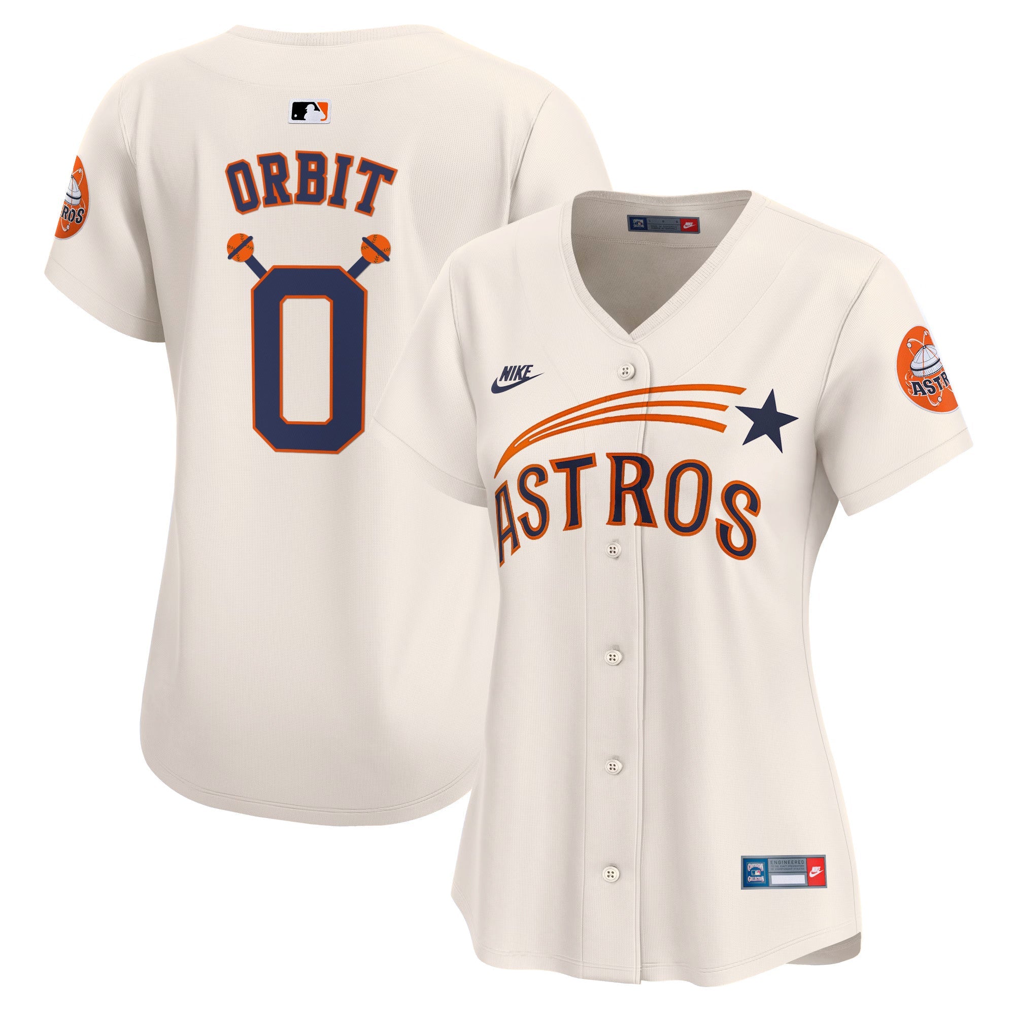Women’s Houston Throwback Cooperstown Vapor Premier Limited Jersey