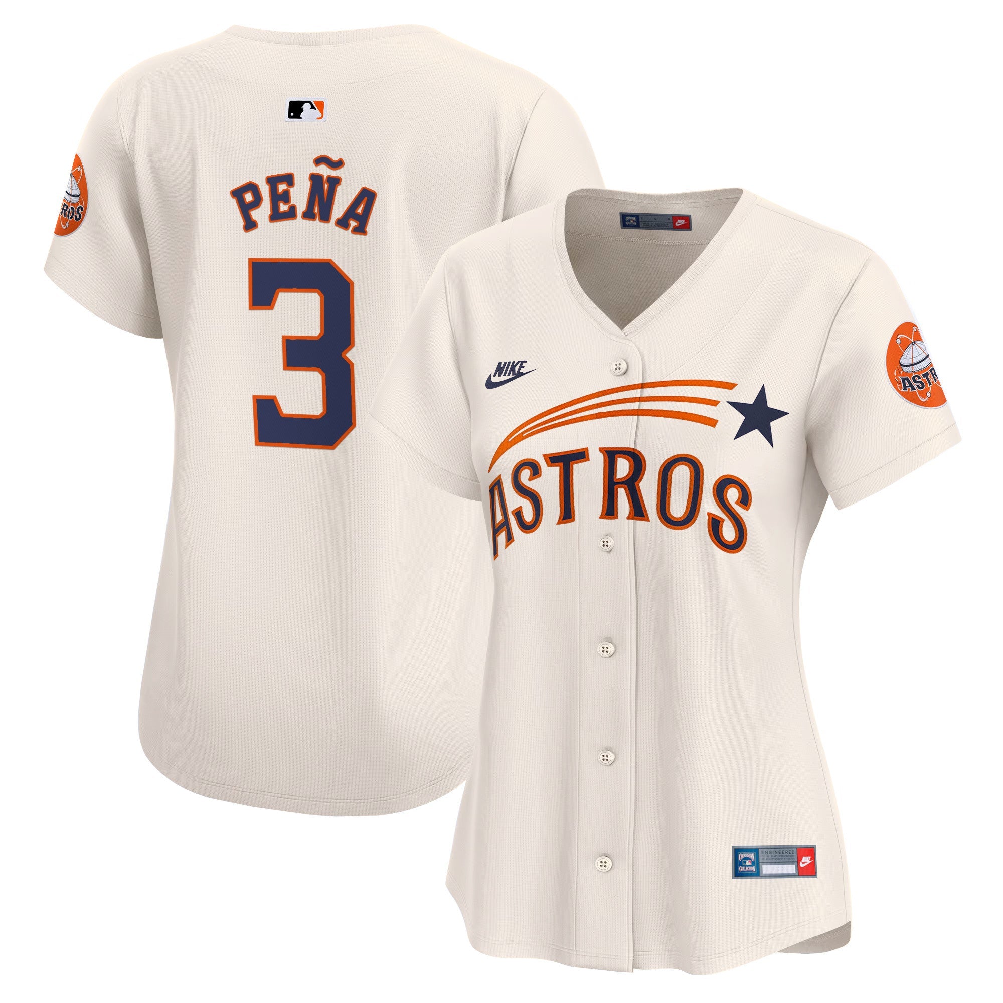Women’s Houston Throwback Cooperstown Vapor Premier Limited Jersey
