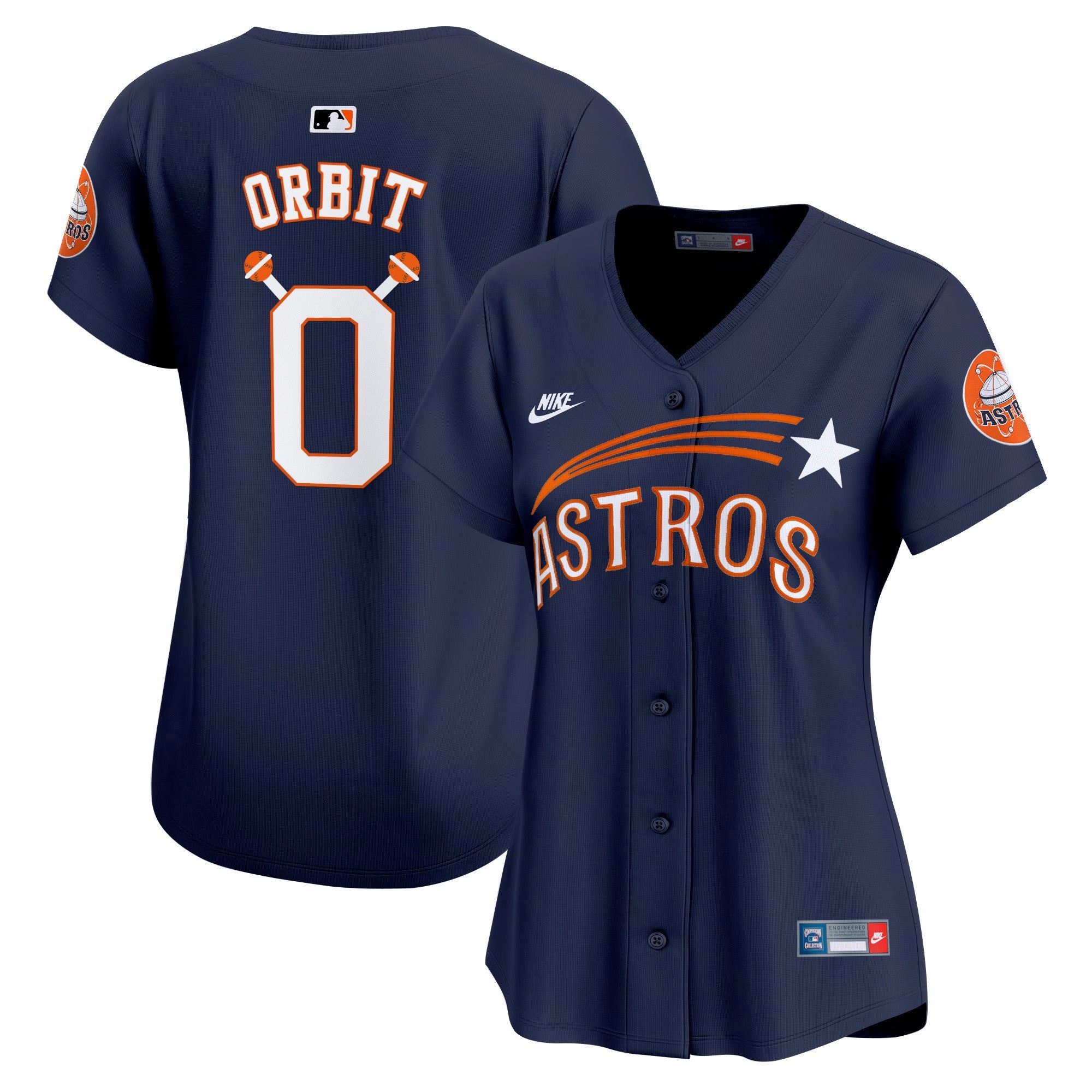 Women’s Houston Throwback Cooperstown Vapor Premier Limited Jersey