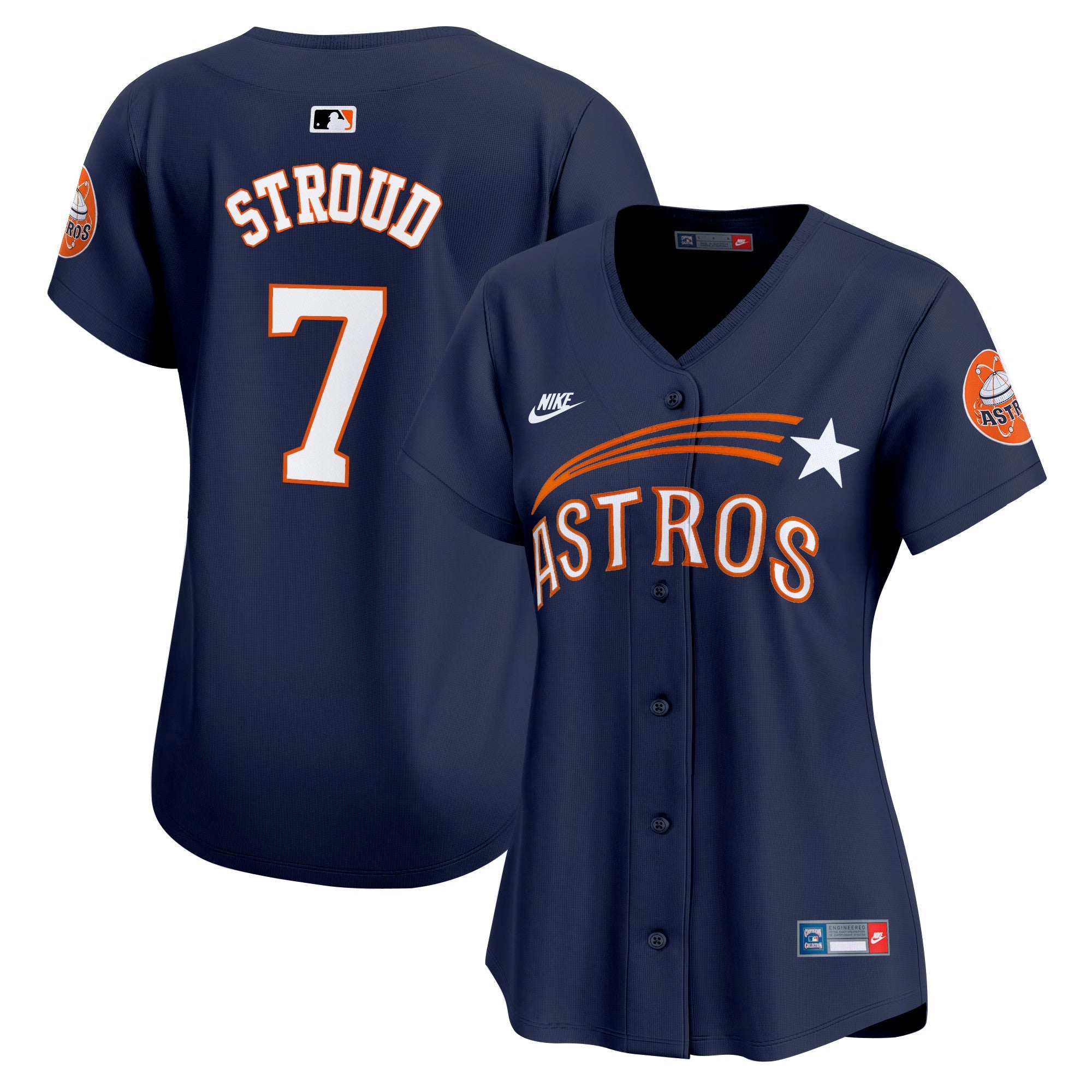 Women’s Houston Throwback Cooperstown Vapor Premier Limited Jersey