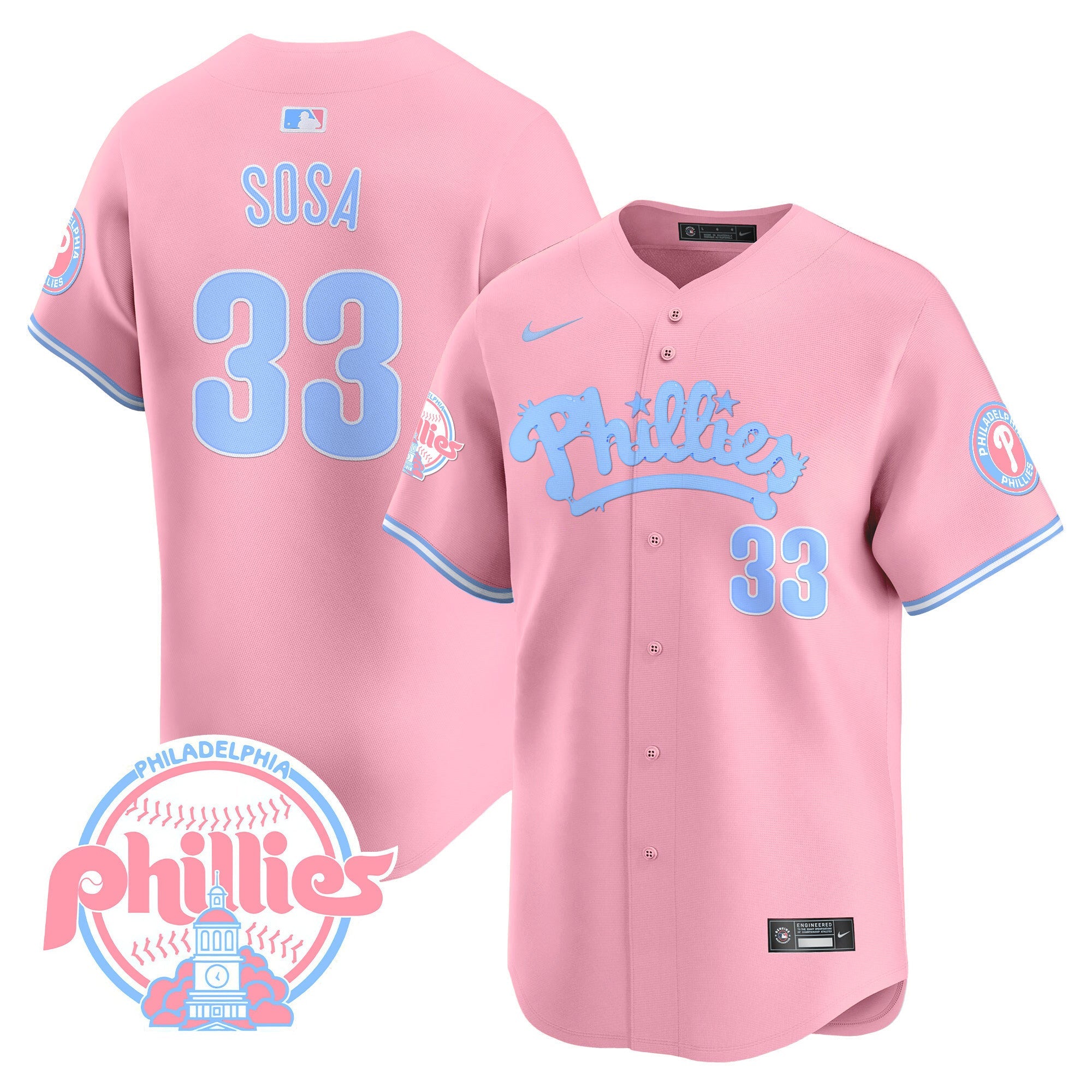 Men’s Bubblegum Pink Vapor Premier Limited Jersey