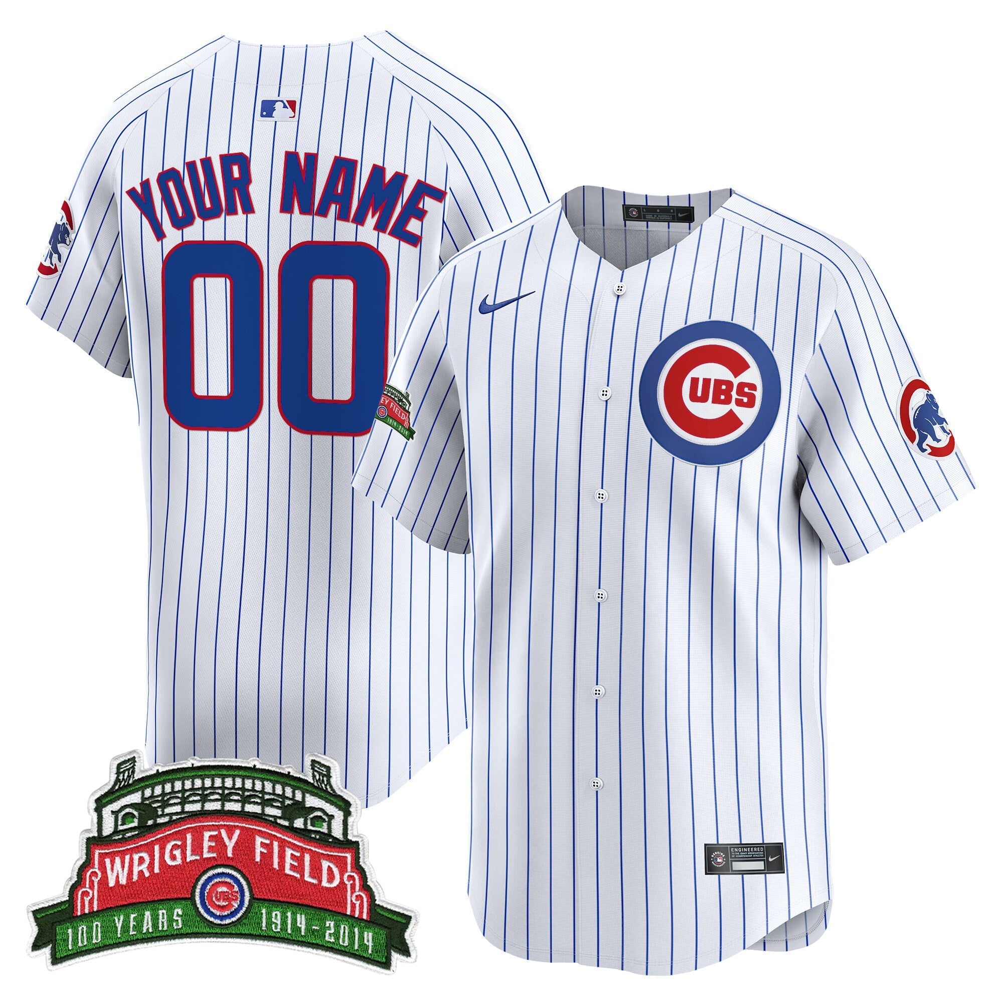 Chicago Wrigley Field Style Vapor Premier Limited Custom Jersey