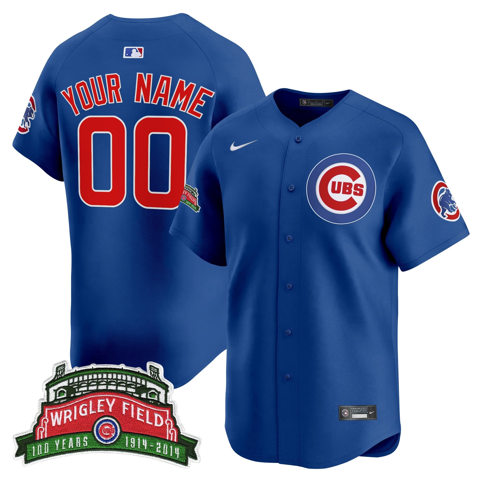 Chicago Wrigley Field Style Vapor Premier Limited Custom Jersey