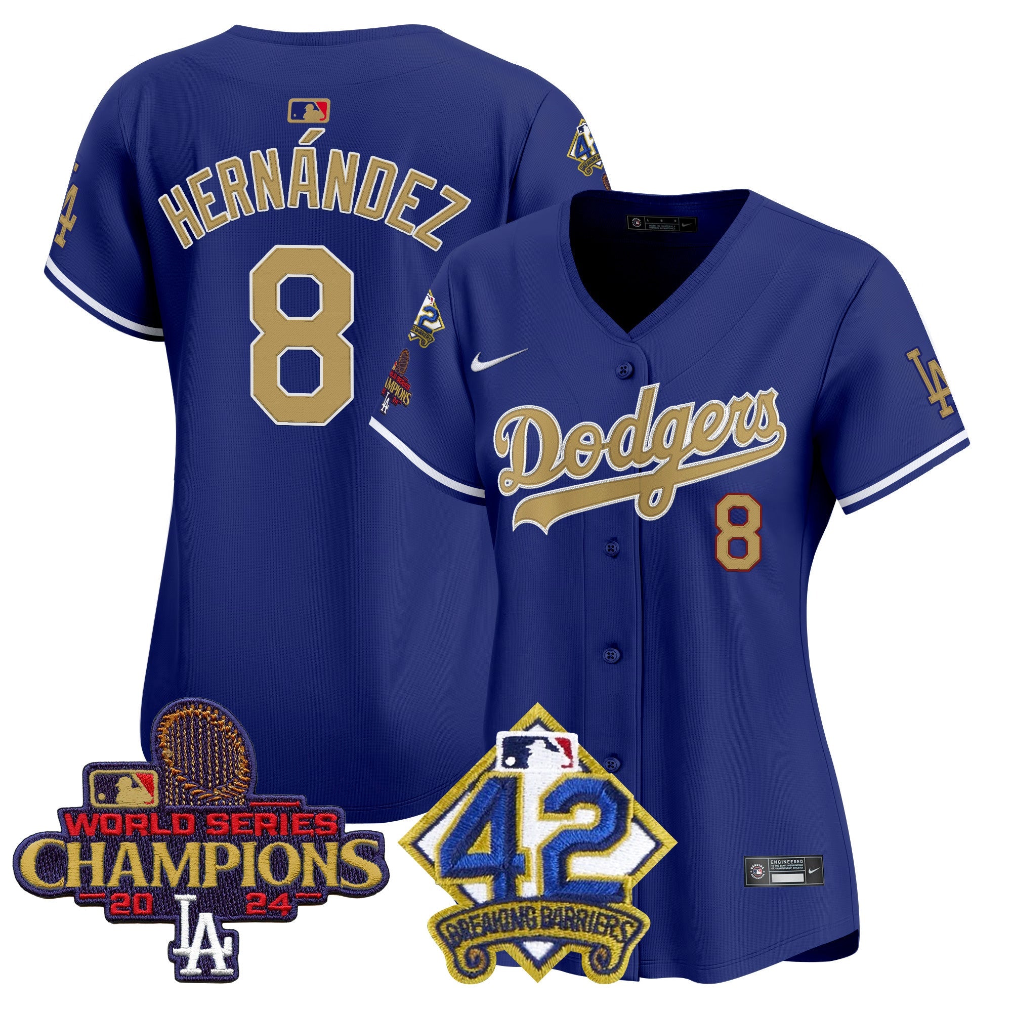 Women’s 2024 World Series Champions & Jackie Robinson Patch Vapor Premier Limited Jersey