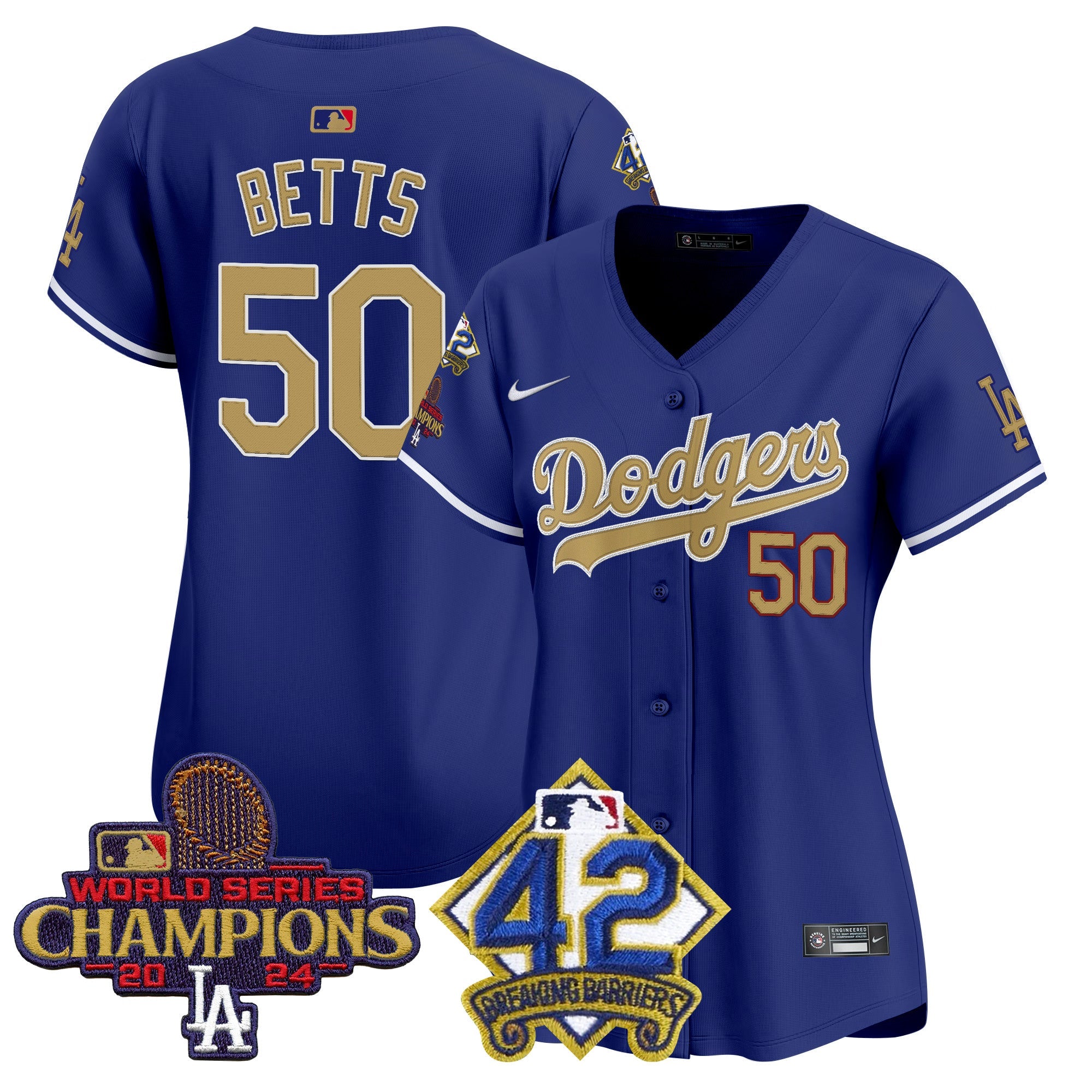 Women’s 2024 World Series Champions & Jackie Robinson Patch Vapor Premier Limited Jersey
