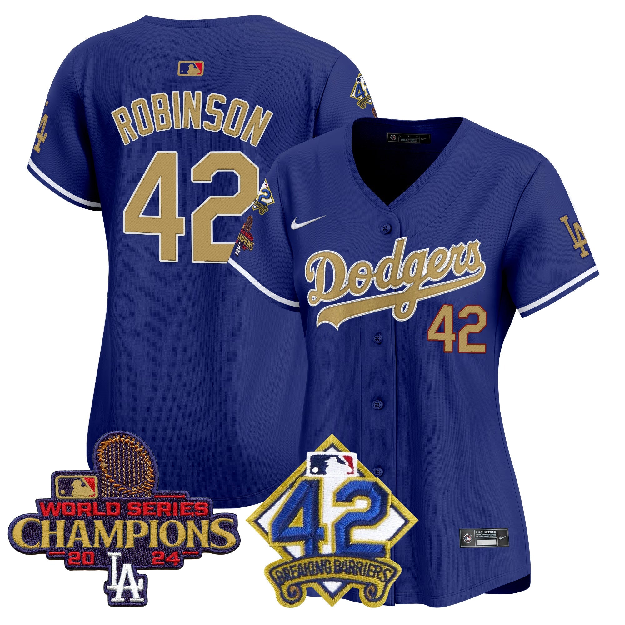 Women’s 2024 World Series Champions & Jackie Robinson Patch Vapor Premier Limited Jersey