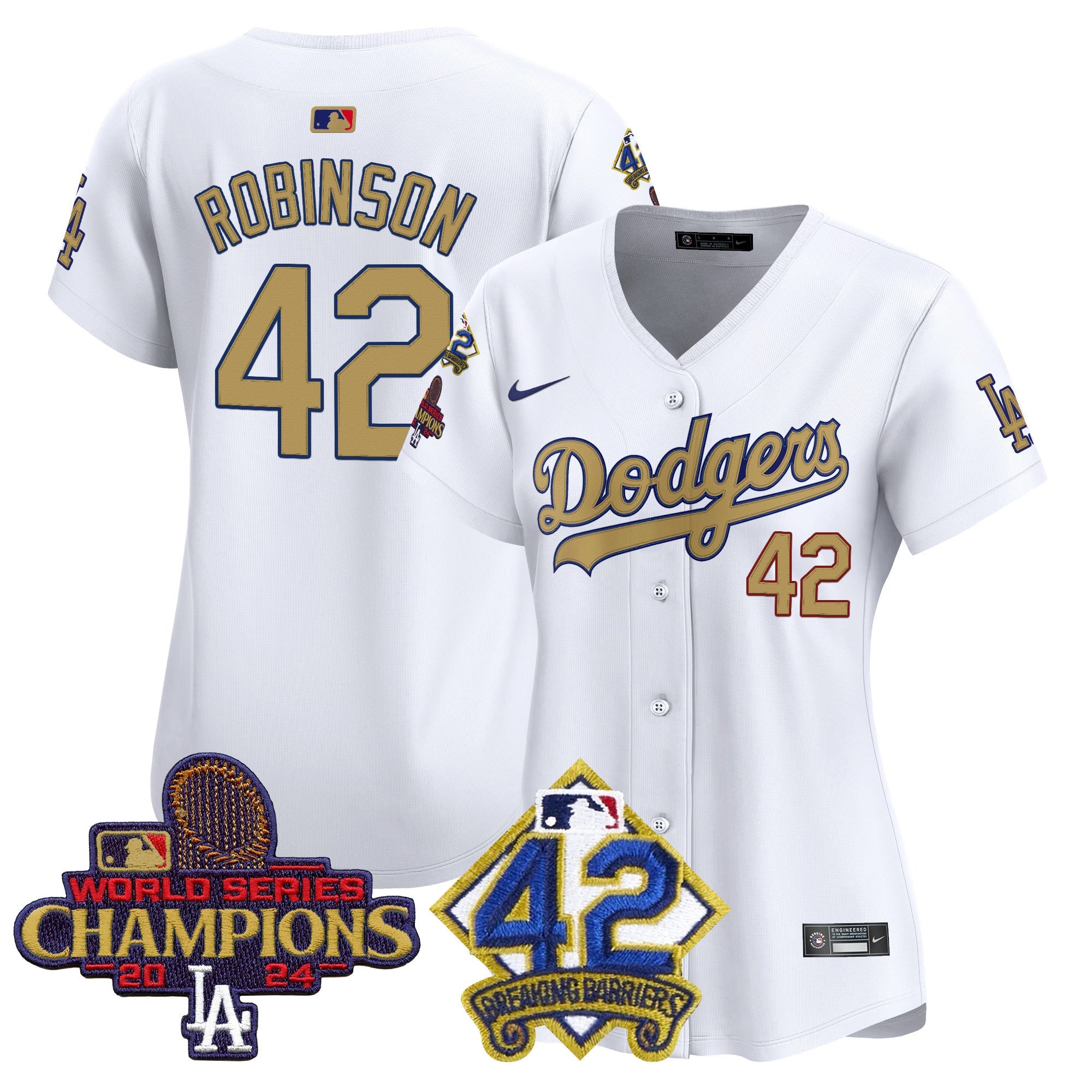 Women’s 2024 World Series Champions & Jackie Robinson Patch Vapor Premier Limited Jersey