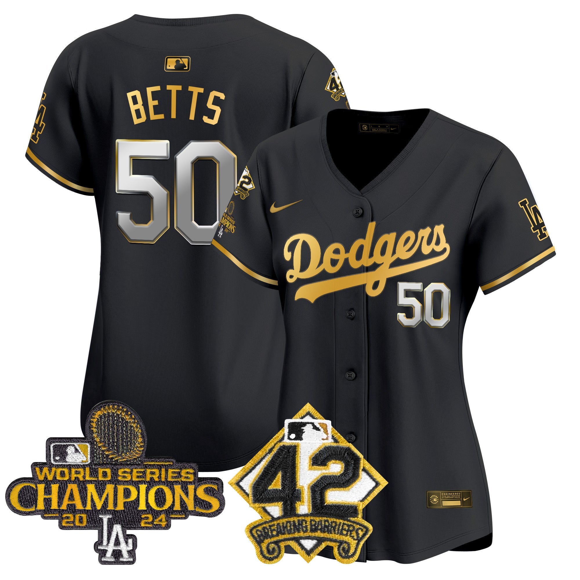 Women’s 2024 World Series Champions & Jackie Robinson Patch Vapor Premier Limited Jersey