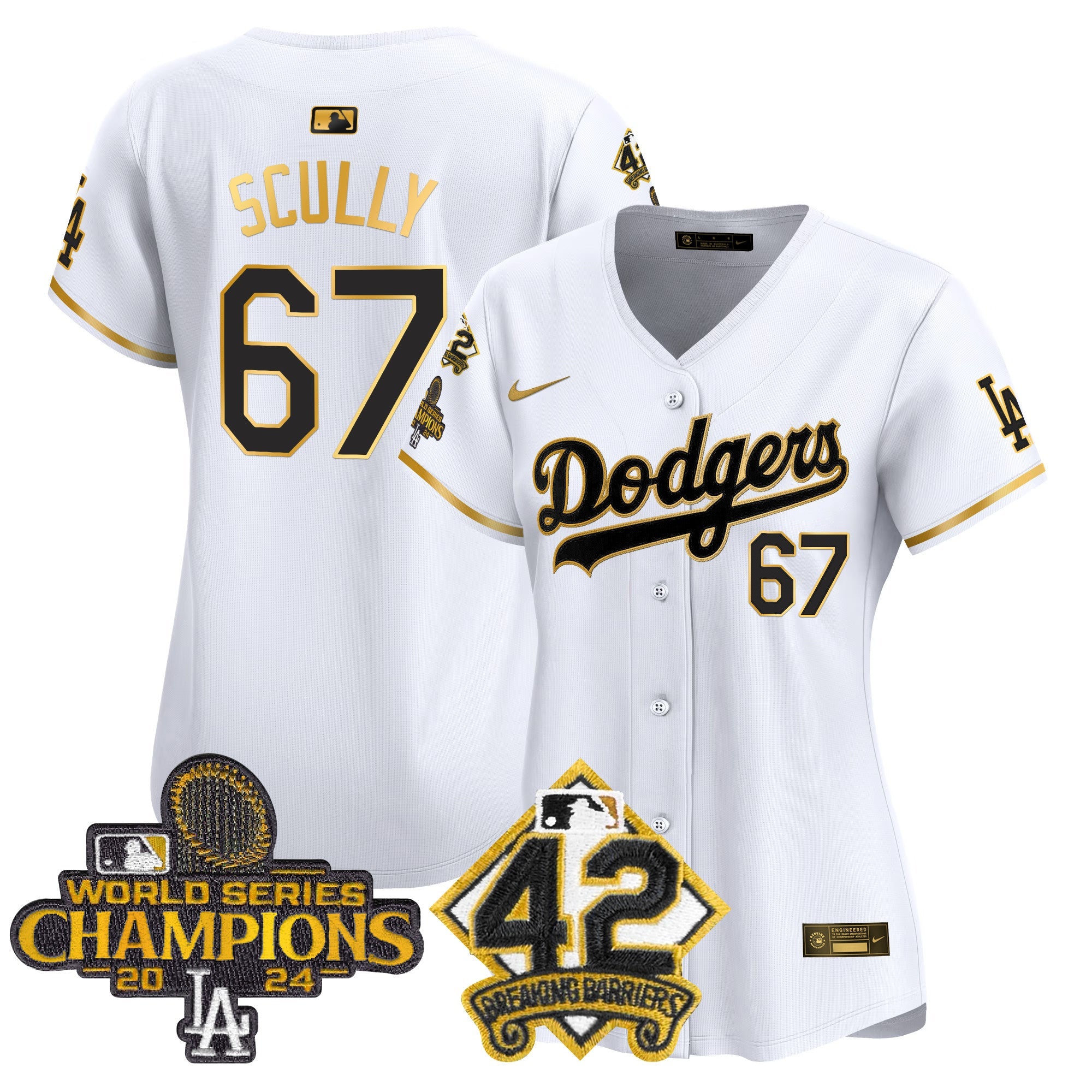 Women’s 2024 World Series Champions & Jackie Robinson Patch Vapor Premier Limited Jersey