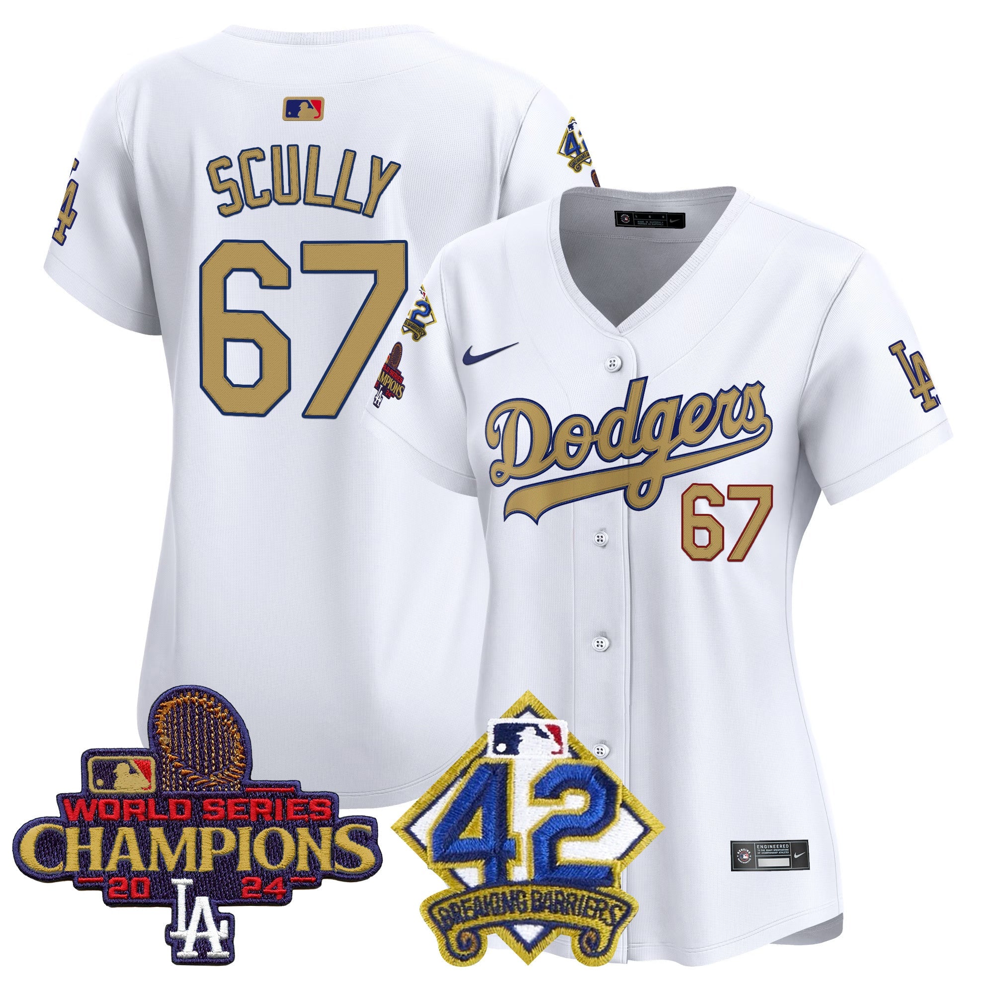 Women’s 2024 World Series Champions & Jackie Robinson Patch Vapor Premier Limited Jersey