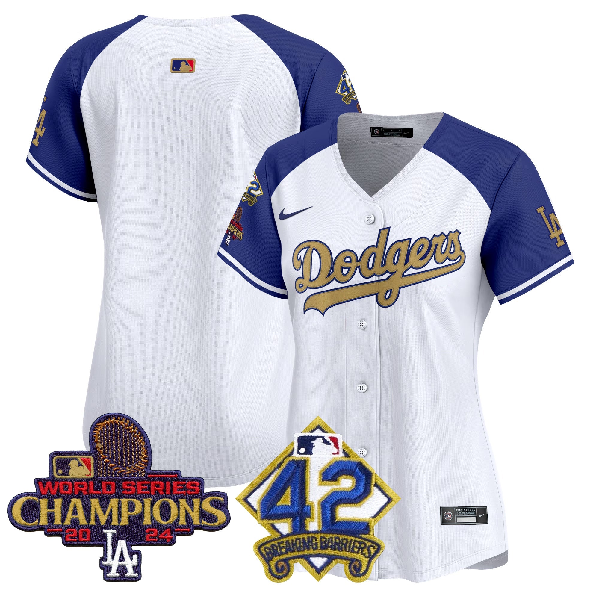 Women’s 2024 World Series Champions & Jackie Robinson Patch Vapor Premier Limited Jersey