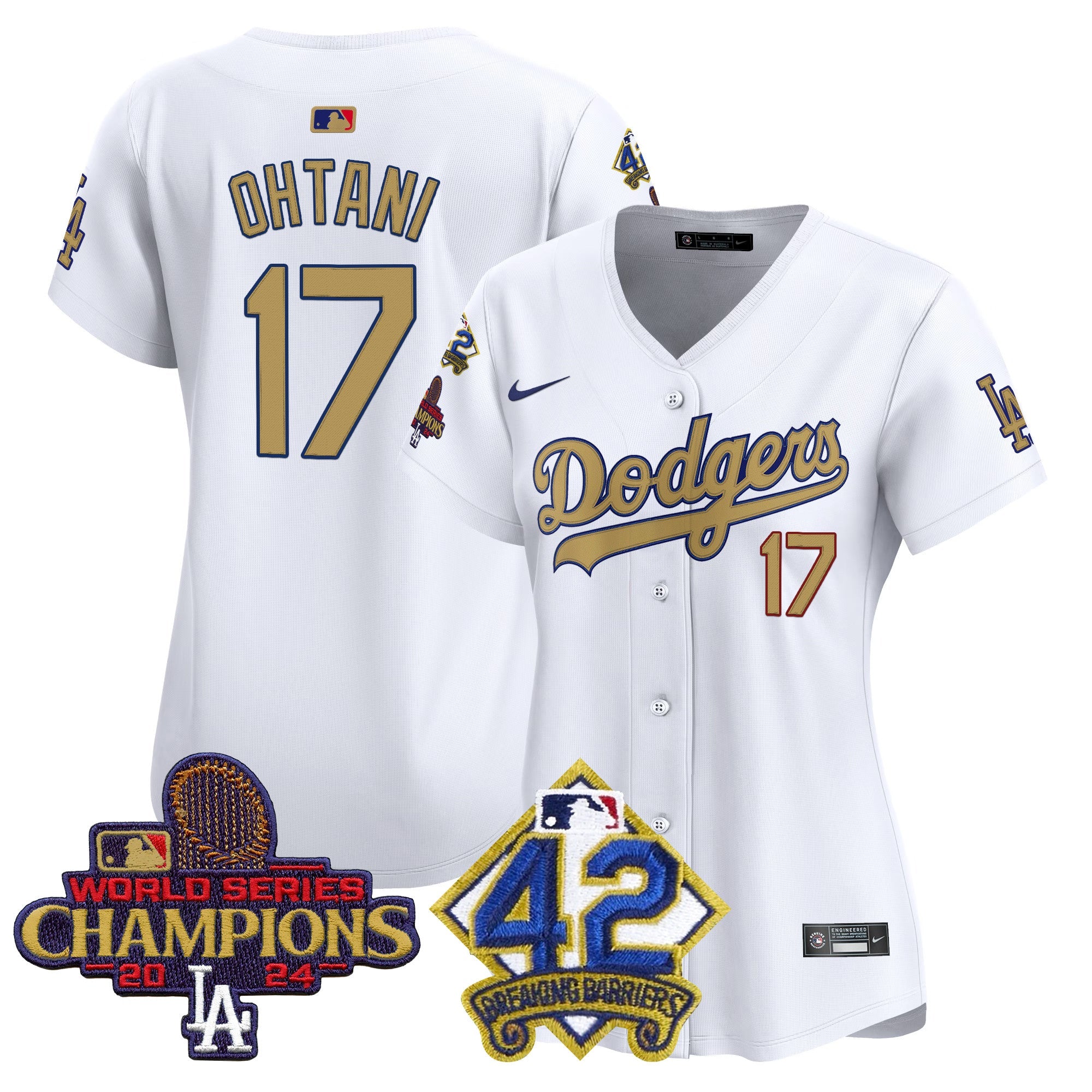 Women’s 2024 World Series Champions & Jackie Robinson Patch Vapor Premier Limited Jersey