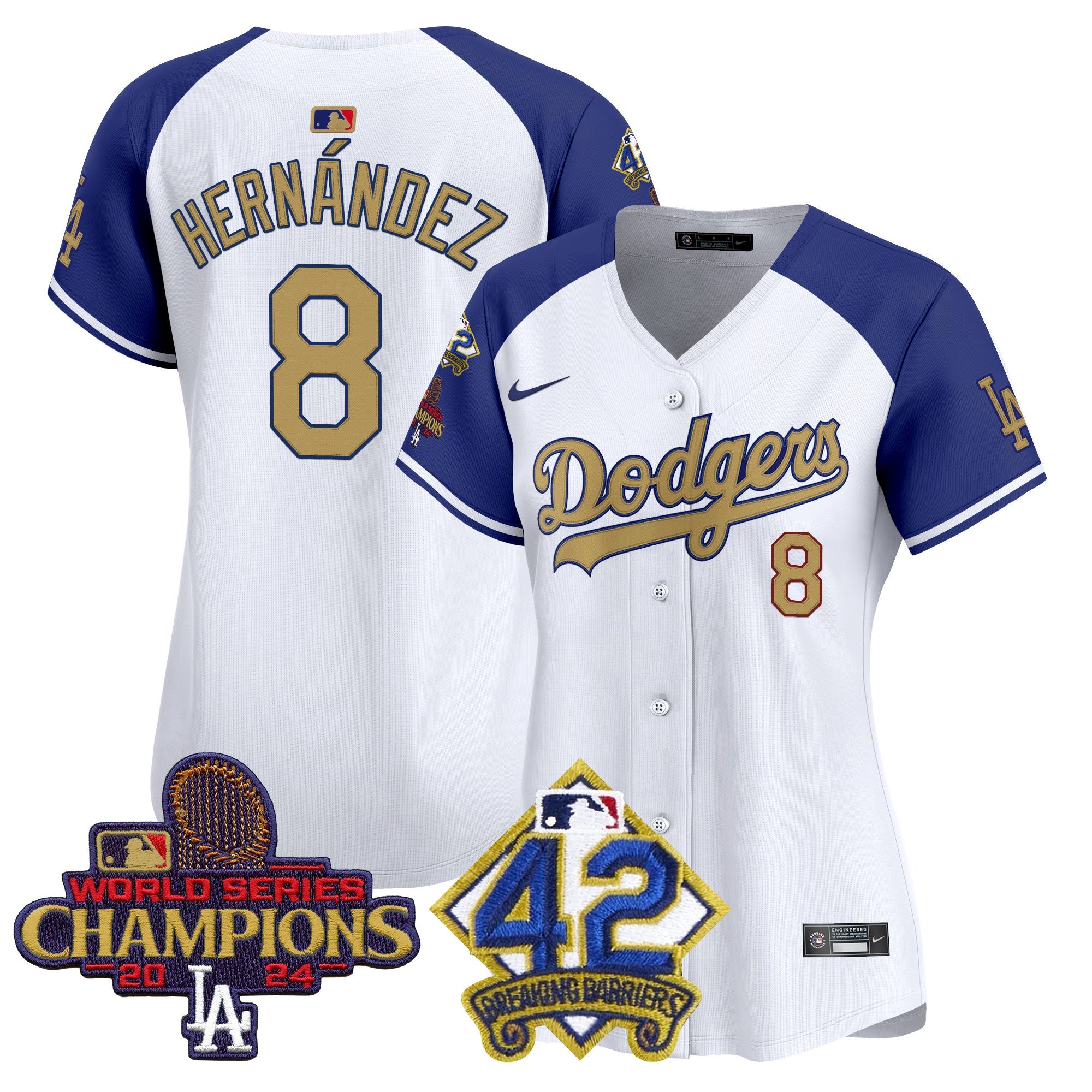 Women’s 2024 World Series Champions & Jackie Robinson Patch Vapor Premier Limited Jersey