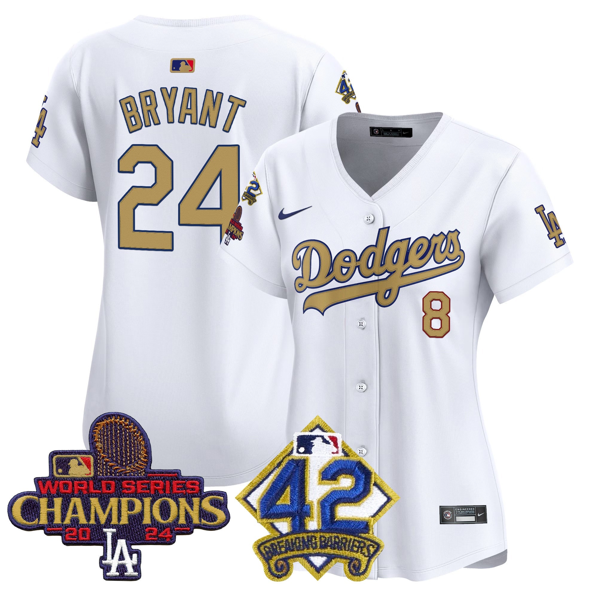 Women’s 2024 World Series Champions & Jackie Robinson Patch Vapor Premier Limited Jersey