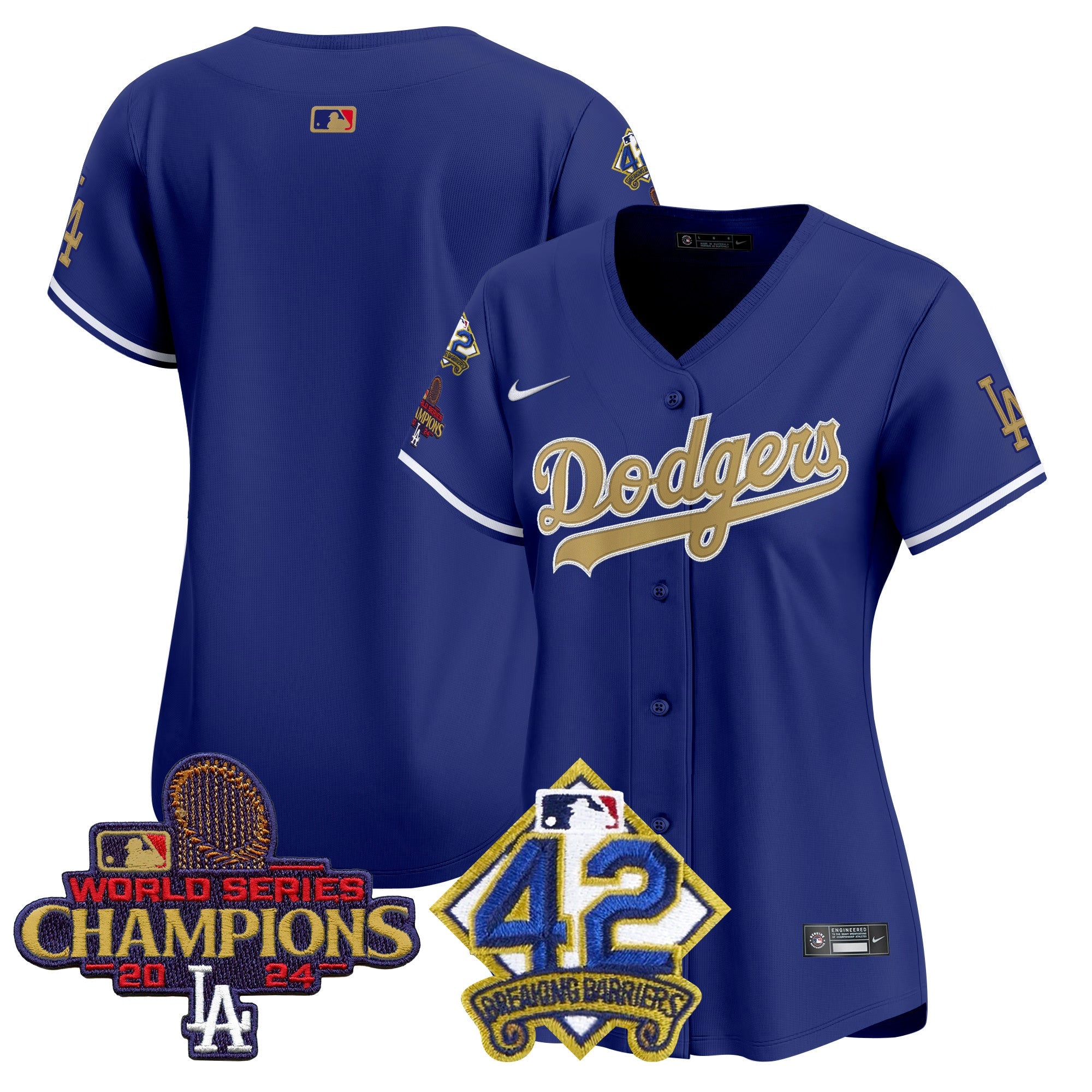 Women’s 2024 World Series Champions & Jackie Robinson Patch Vapor Premier Limited Jersey
