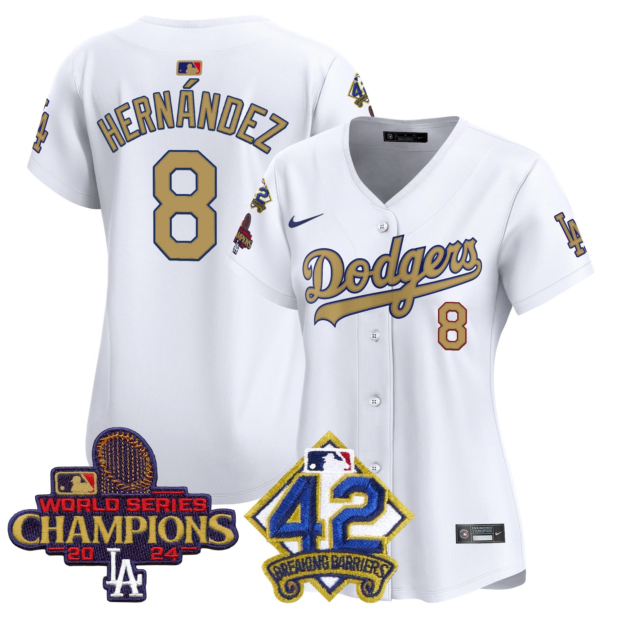 Women’s 2024 World Series Champions & Jackie Robinson Patch Vapor Premier Limited Jersey