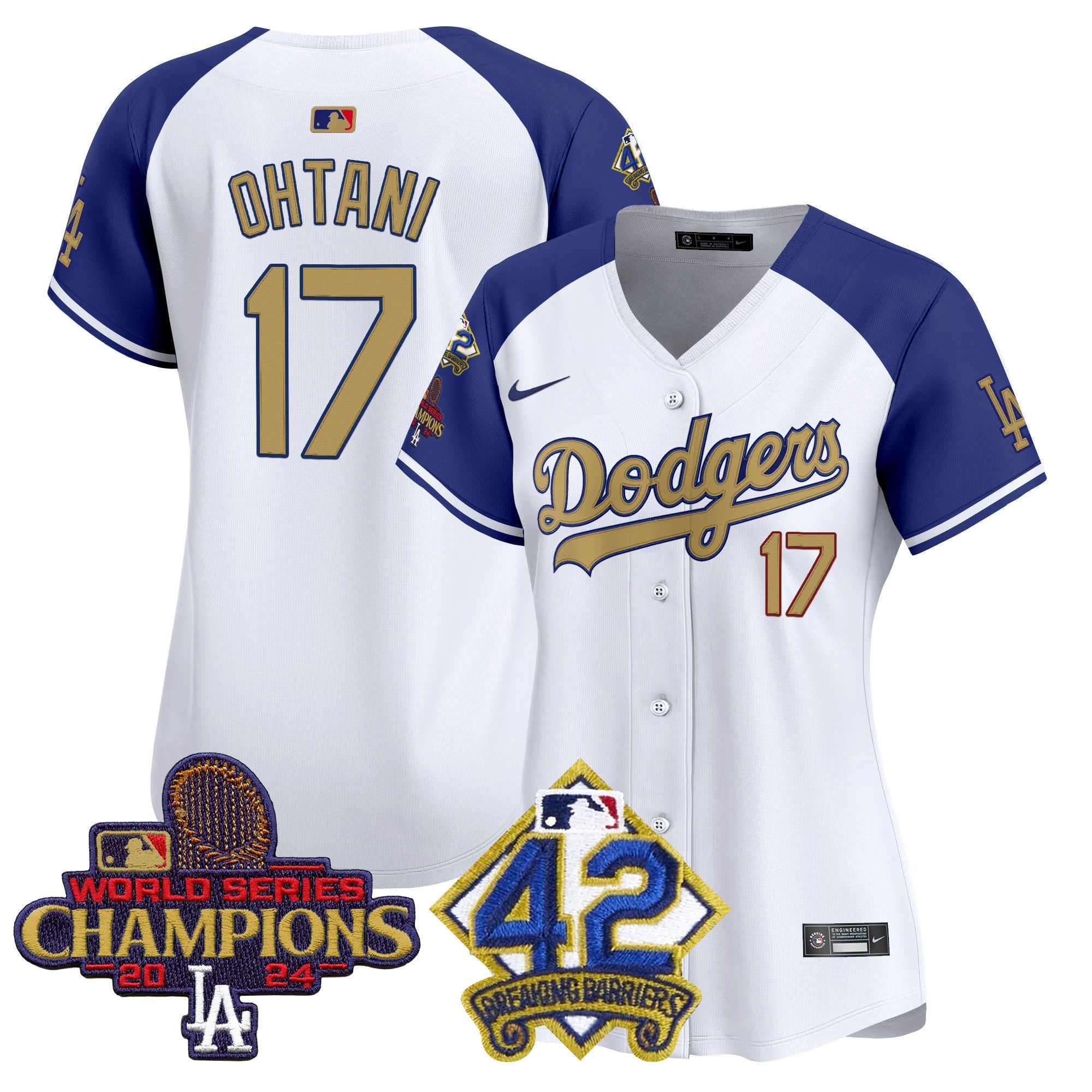 Women’s 2024 World Series Champions & Jackie Robinson Patch Vapor Premier Limited Jersey
