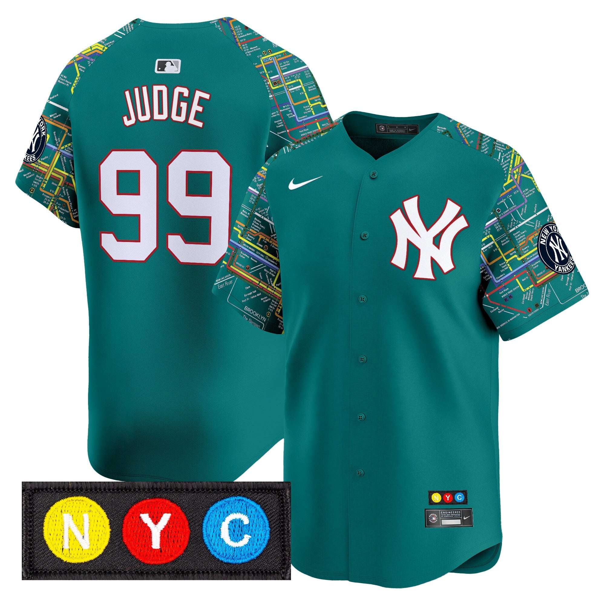 Men’s New York Subway Style Vapor Premier Limited Jersey – Stitched