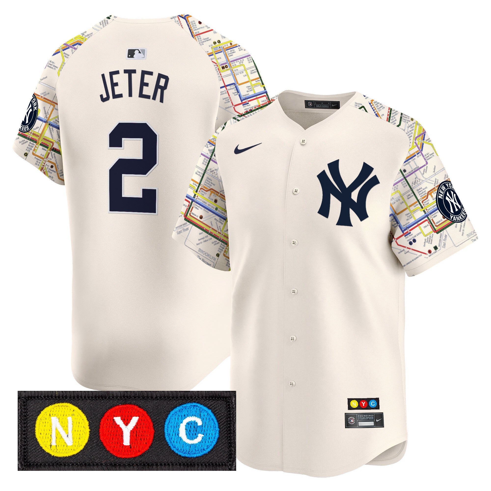 Men’s New York Subway Style Vapor Premier Limited Jersey – Stitched