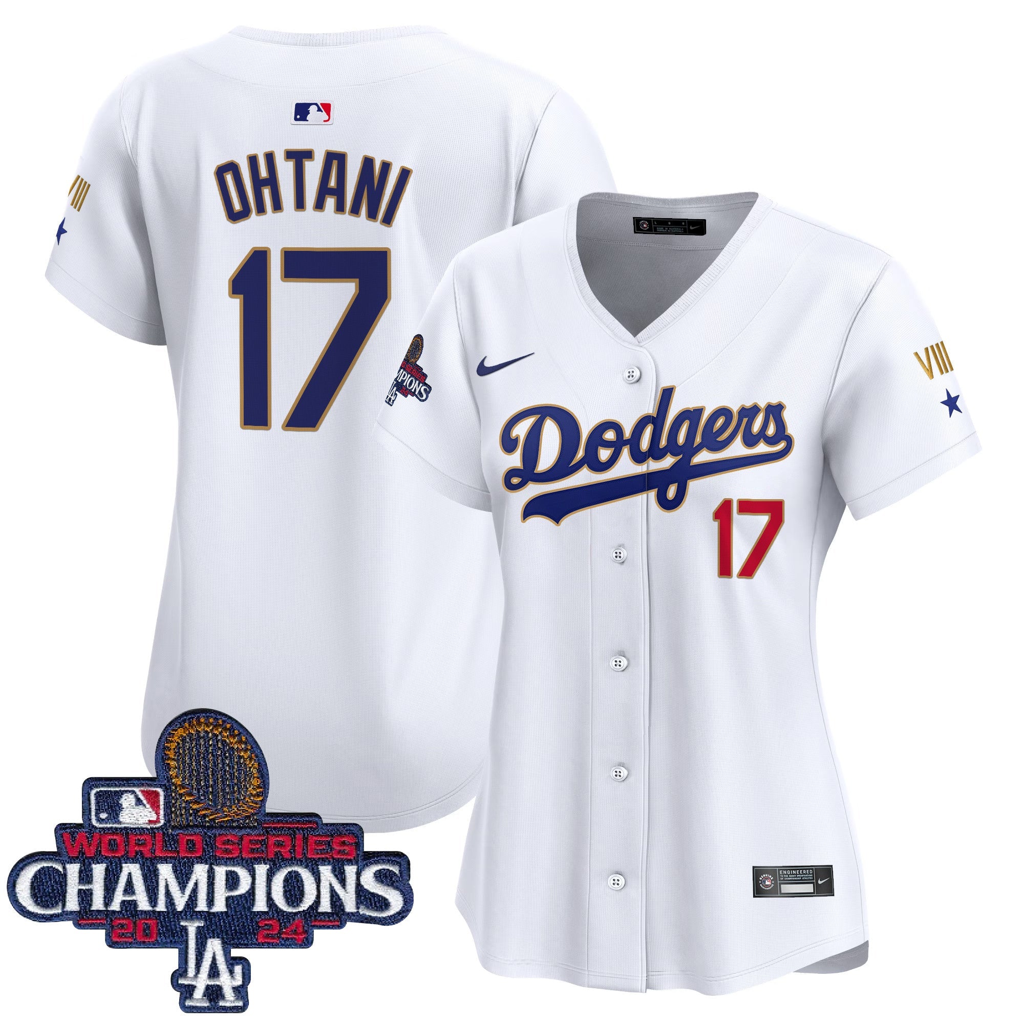 Women’s 2024 World Series Champions Gold Trim Vapor Premier Limited Jersey
