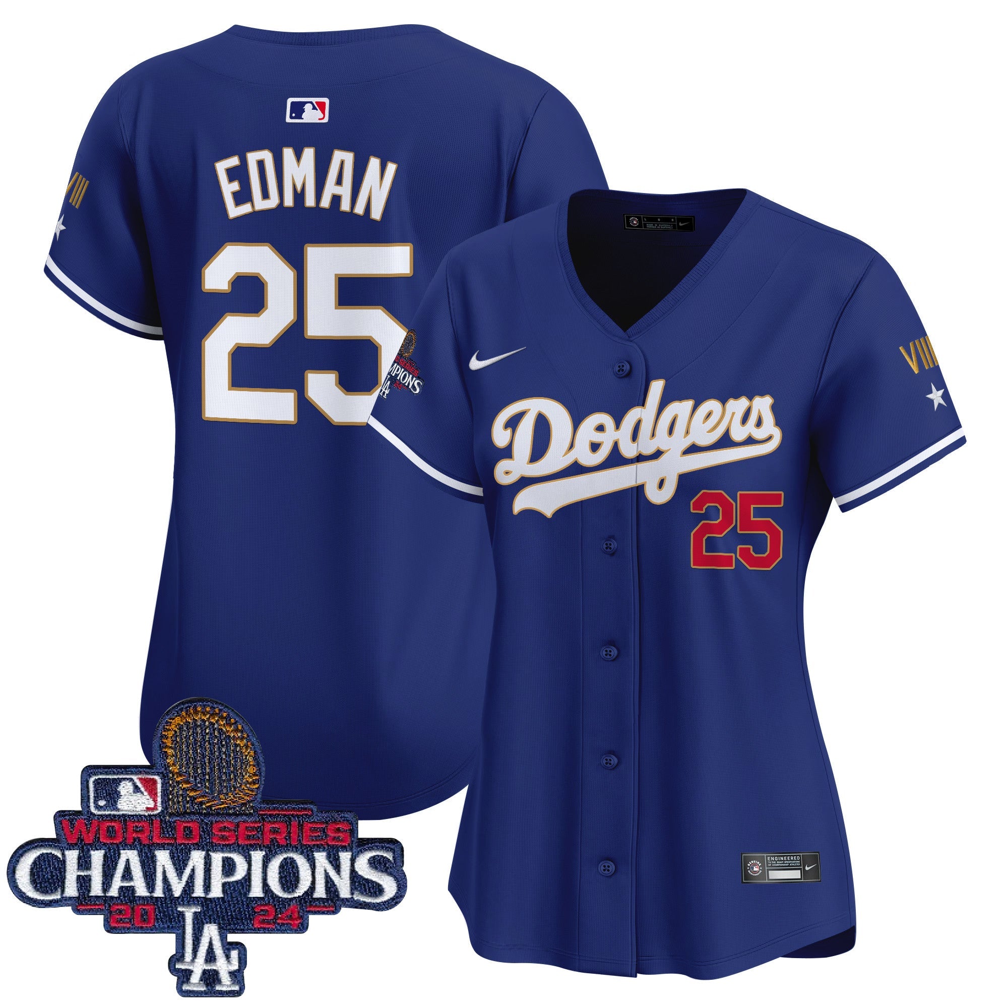 Women’s 2024 World Series Champions Gold Trim Vapor Premier Limited Jersey