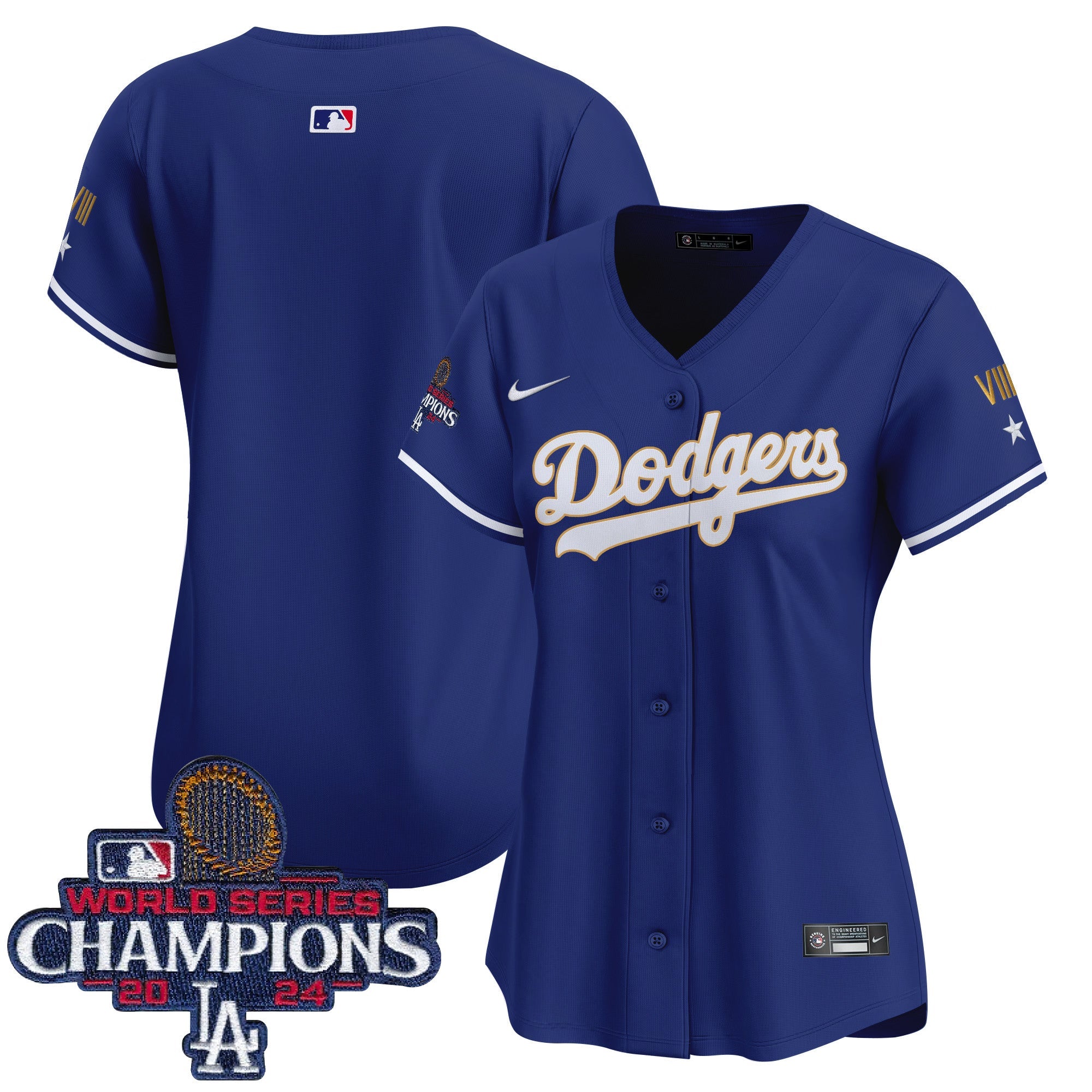 Women’s 2024 World Series Champions Gold Trim Vapor Premier Limited Jersey