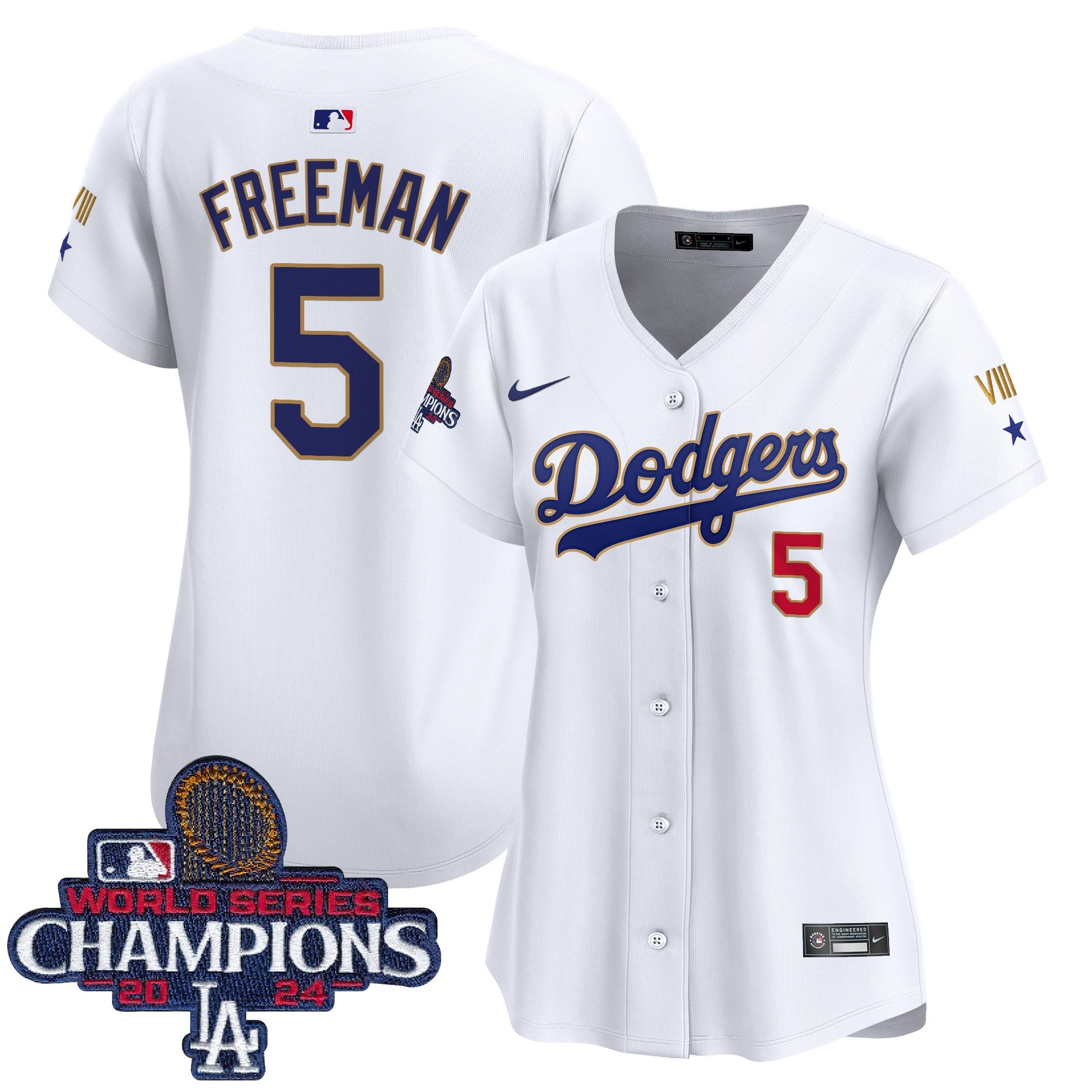 Women’s 2024 World Series Champions Gold Trim Vapor Premier Limited Jersey