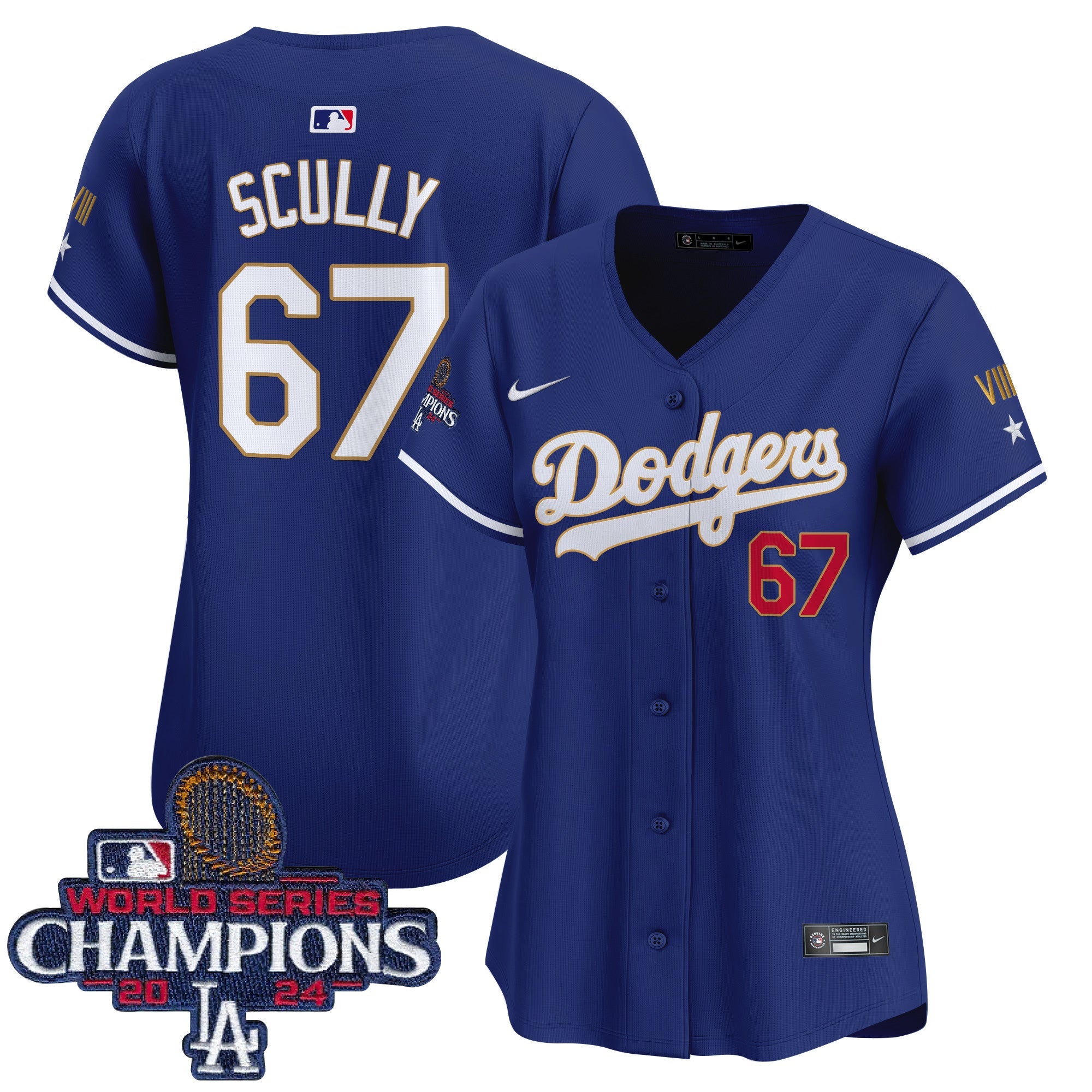 Women’s 2024 World Series Champions Gold Trim Vapor Premier Limited Jersey