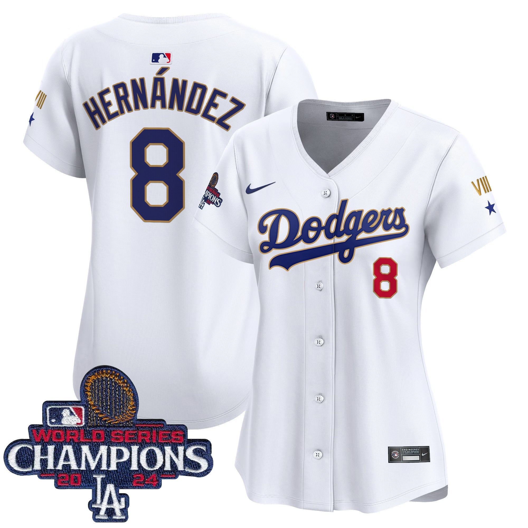 Women’s 2024 World Series Champions Gold Trim Vapor Premier Limited Jersey