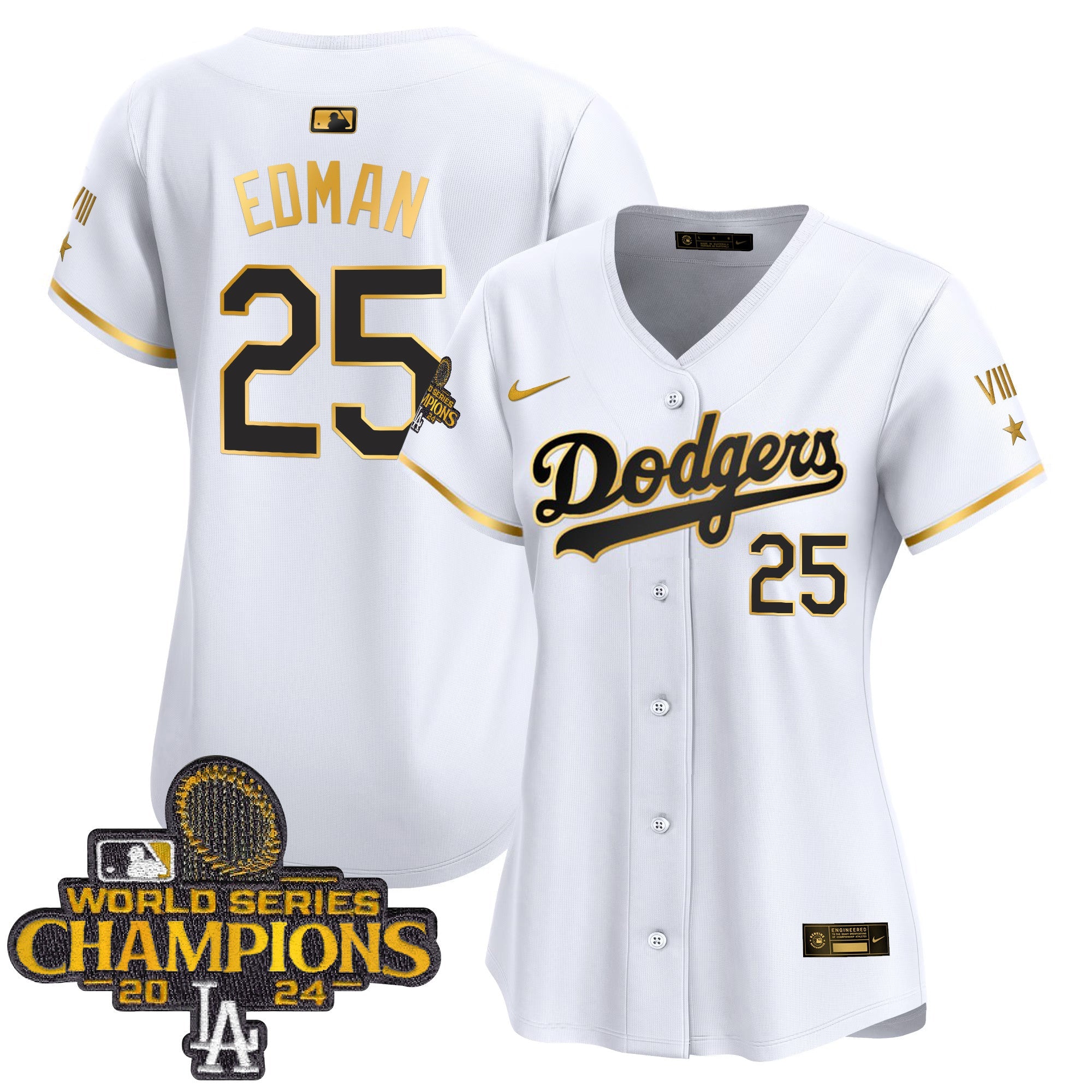 Women’s 2024 World Series Champions Gold Trim Vapor Premier Limited Jersey