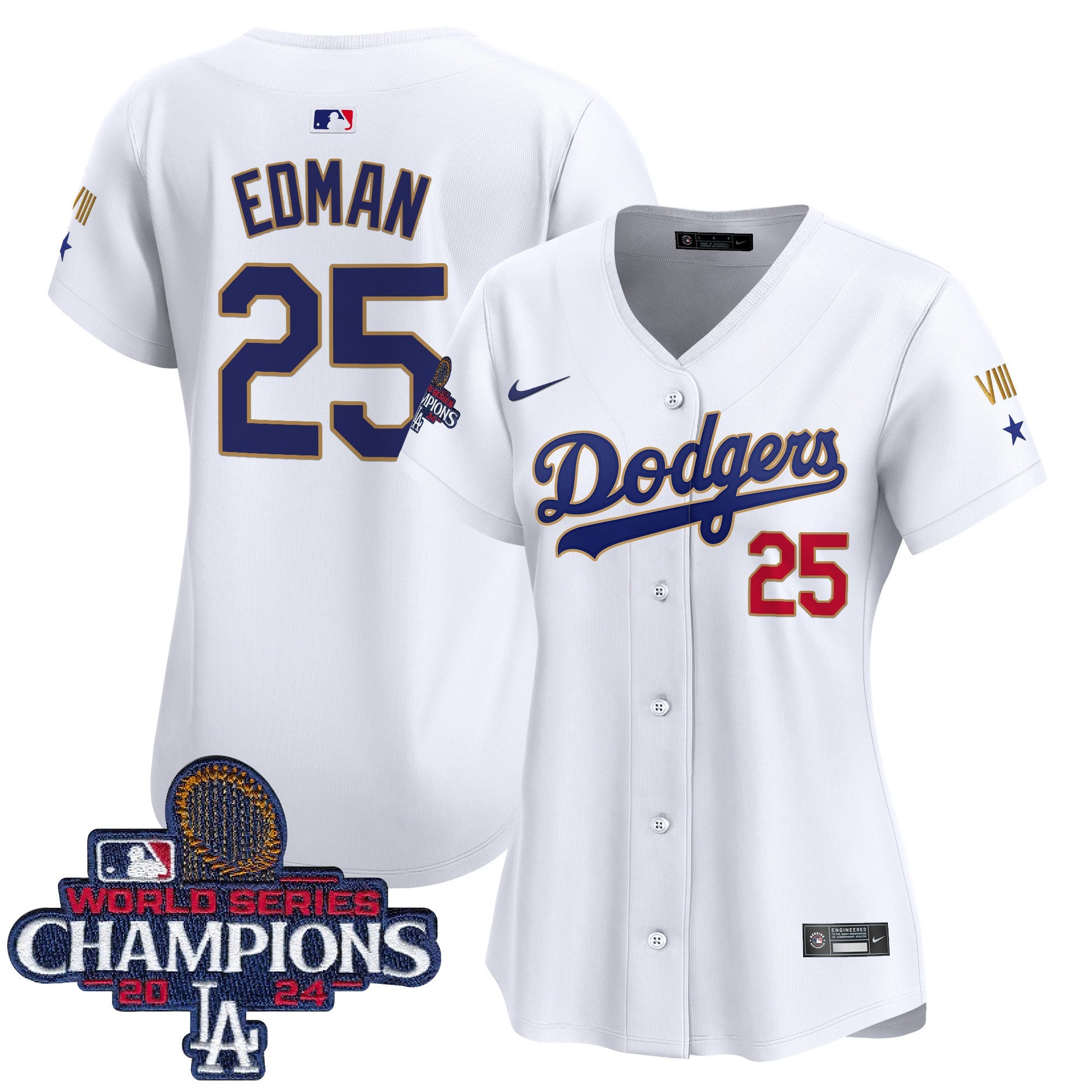 Women’s 2024 World Series Champions Gold Trim Vapor Premier Limited Jersey