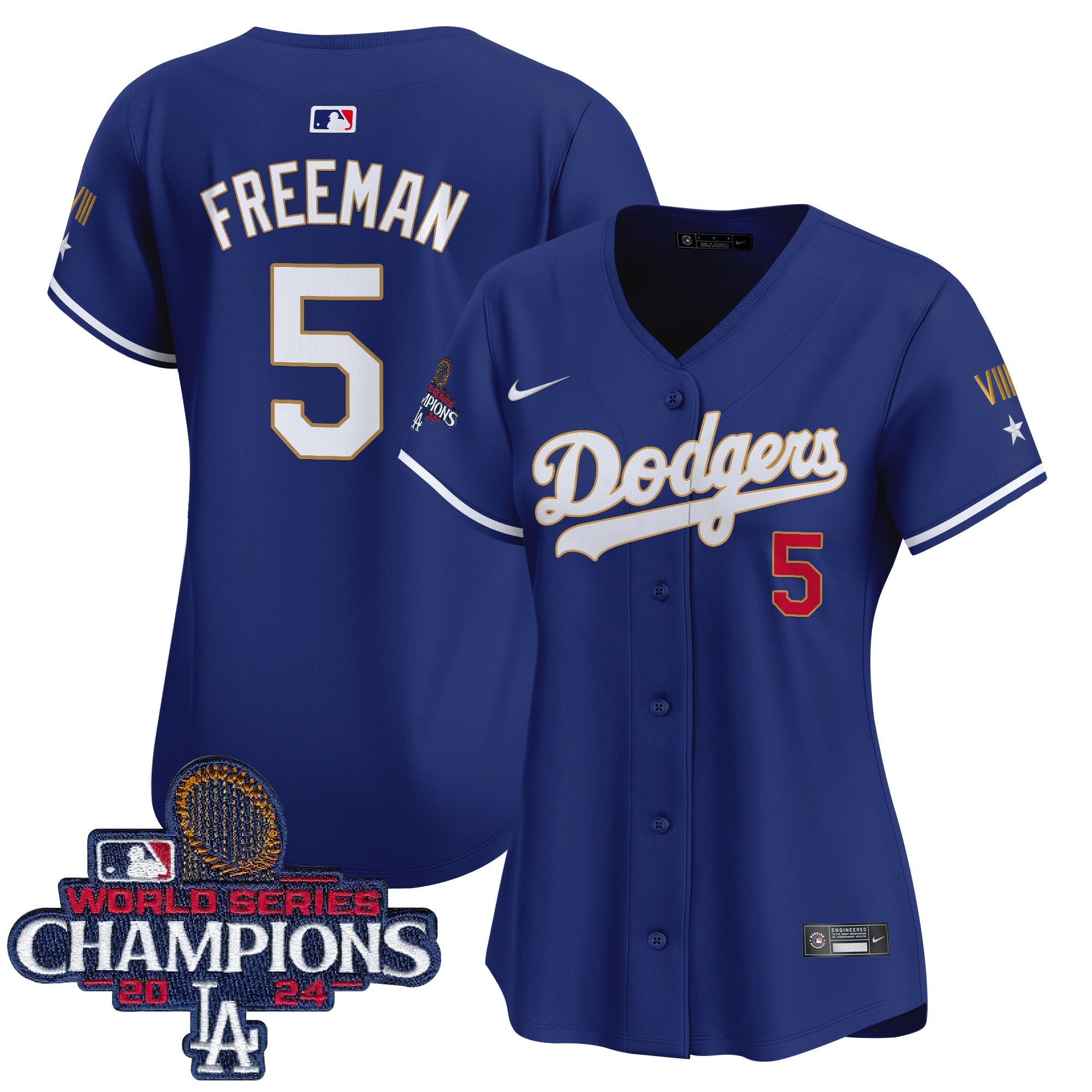 Women’s 2024 World Series Champions Gold Trim Vapor Premier Limited Jersey