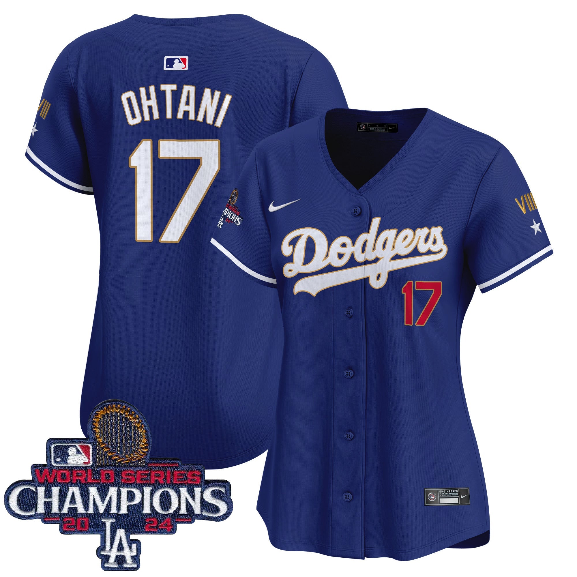 Women’s 2024 World Series Champions Gold Trim Vapor Premier Limited Jersey