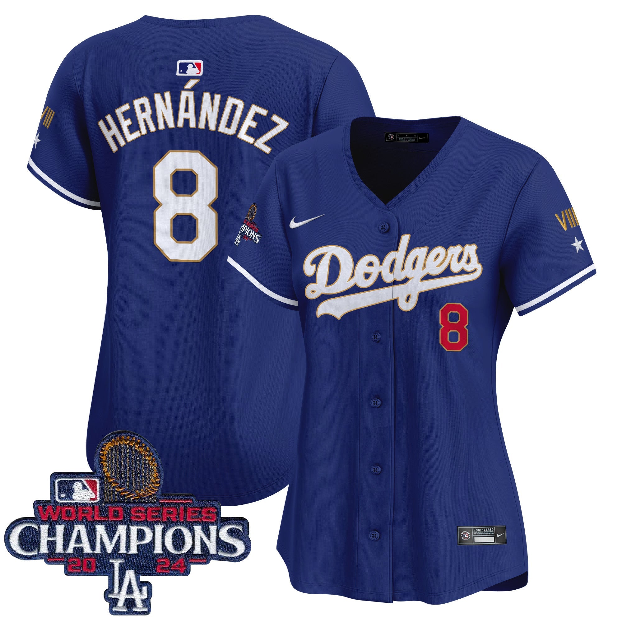 Women’s 2024 World Series Champions Gold Trim Vapor Premier Limited Jersey