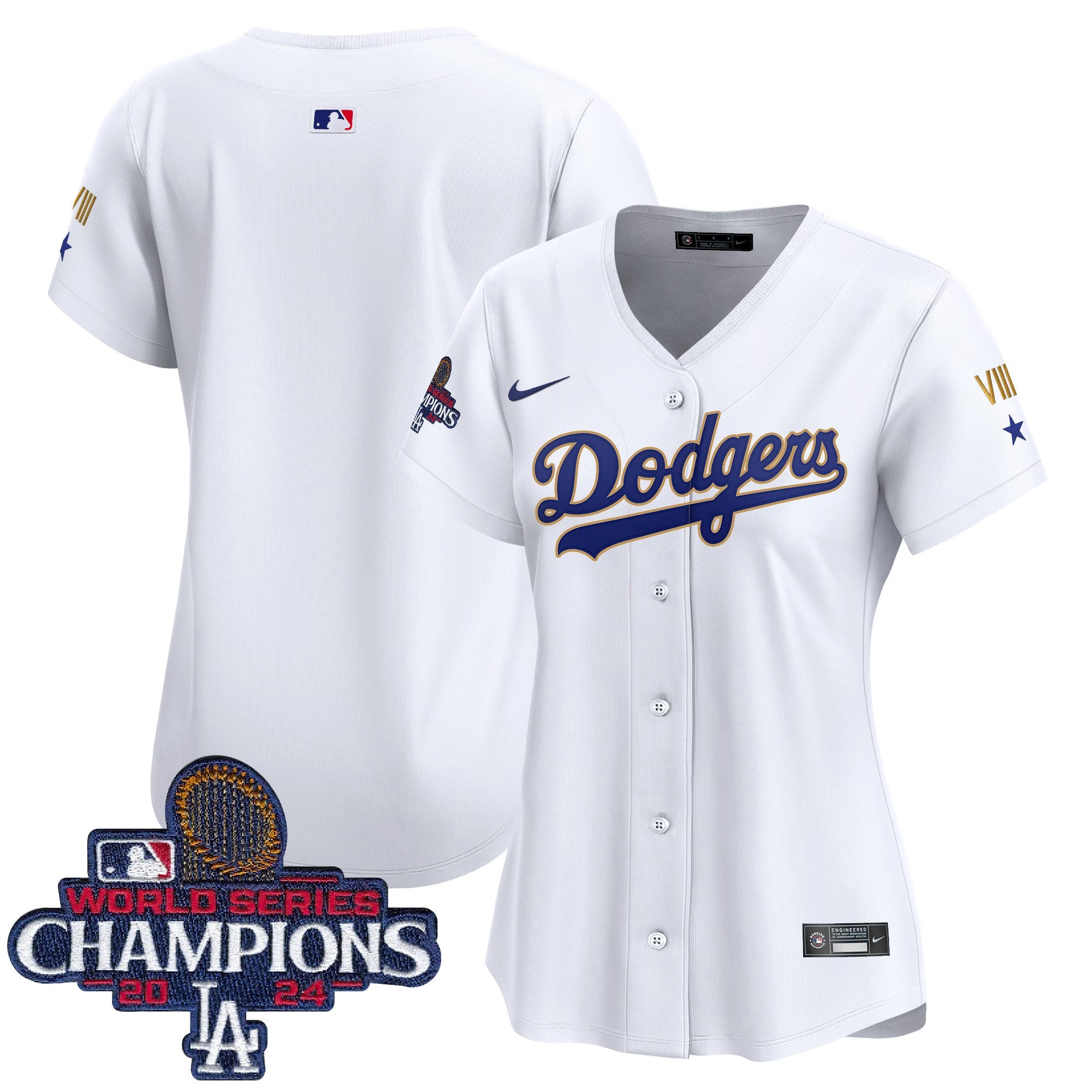 Women’s 2024 World Series Champions Gold Trim Vapor Premier Limited Jersey