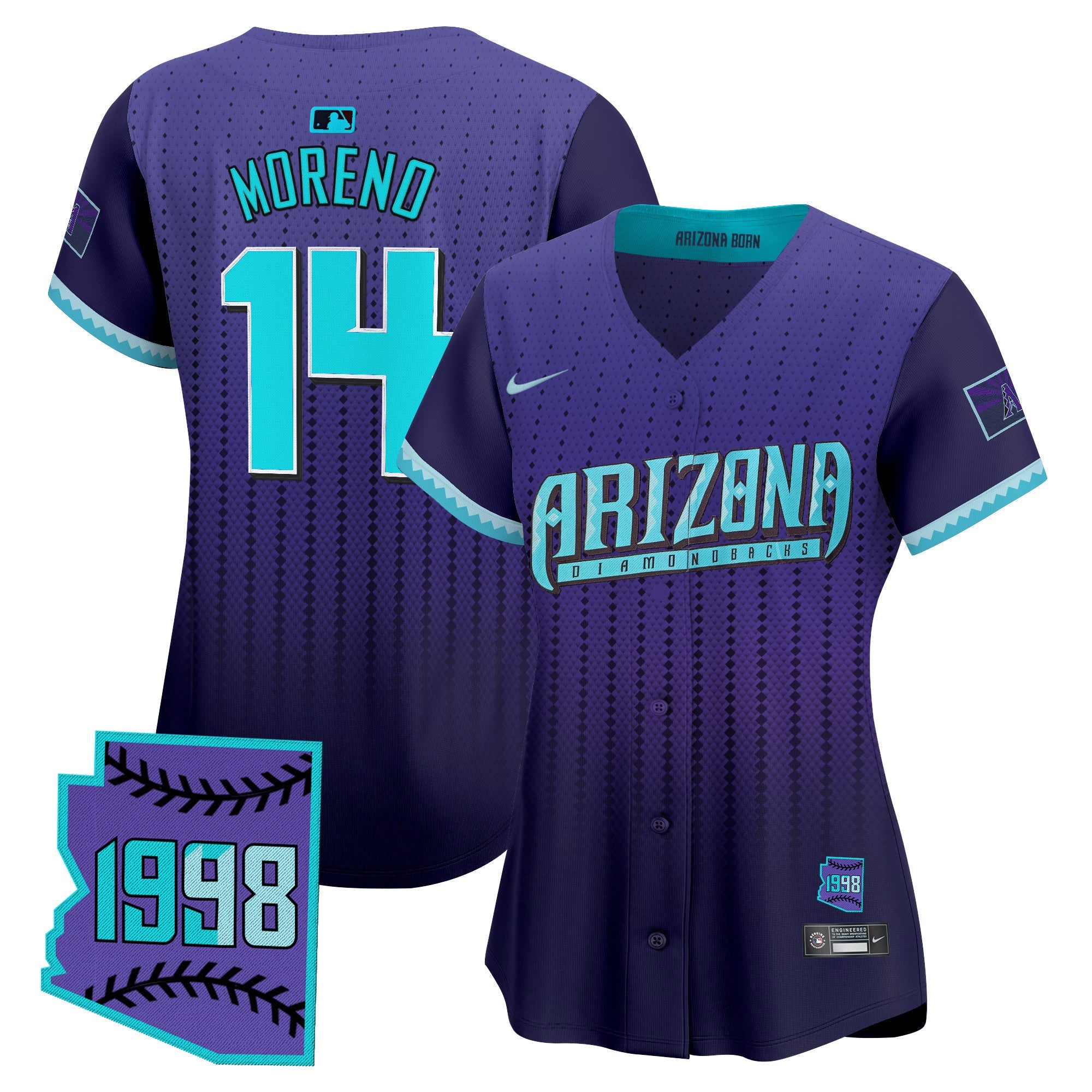 Women’s Arizona 2025 City Connect Vapor Premier Limited Jersey – Stitched