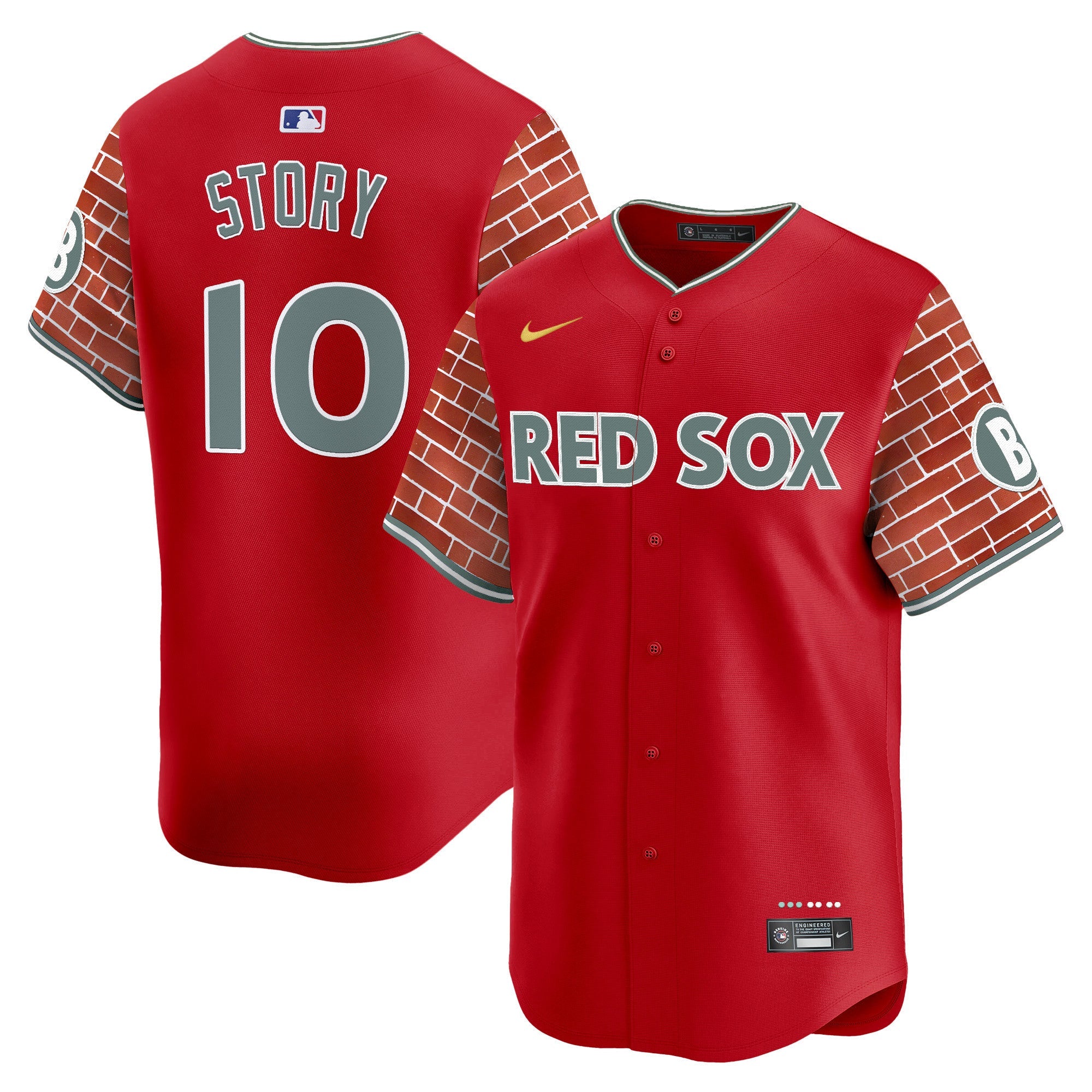 Men’s Boston 2025 Fenway Red Brick Style Vapor Premier Limited Jersey – Stitched
